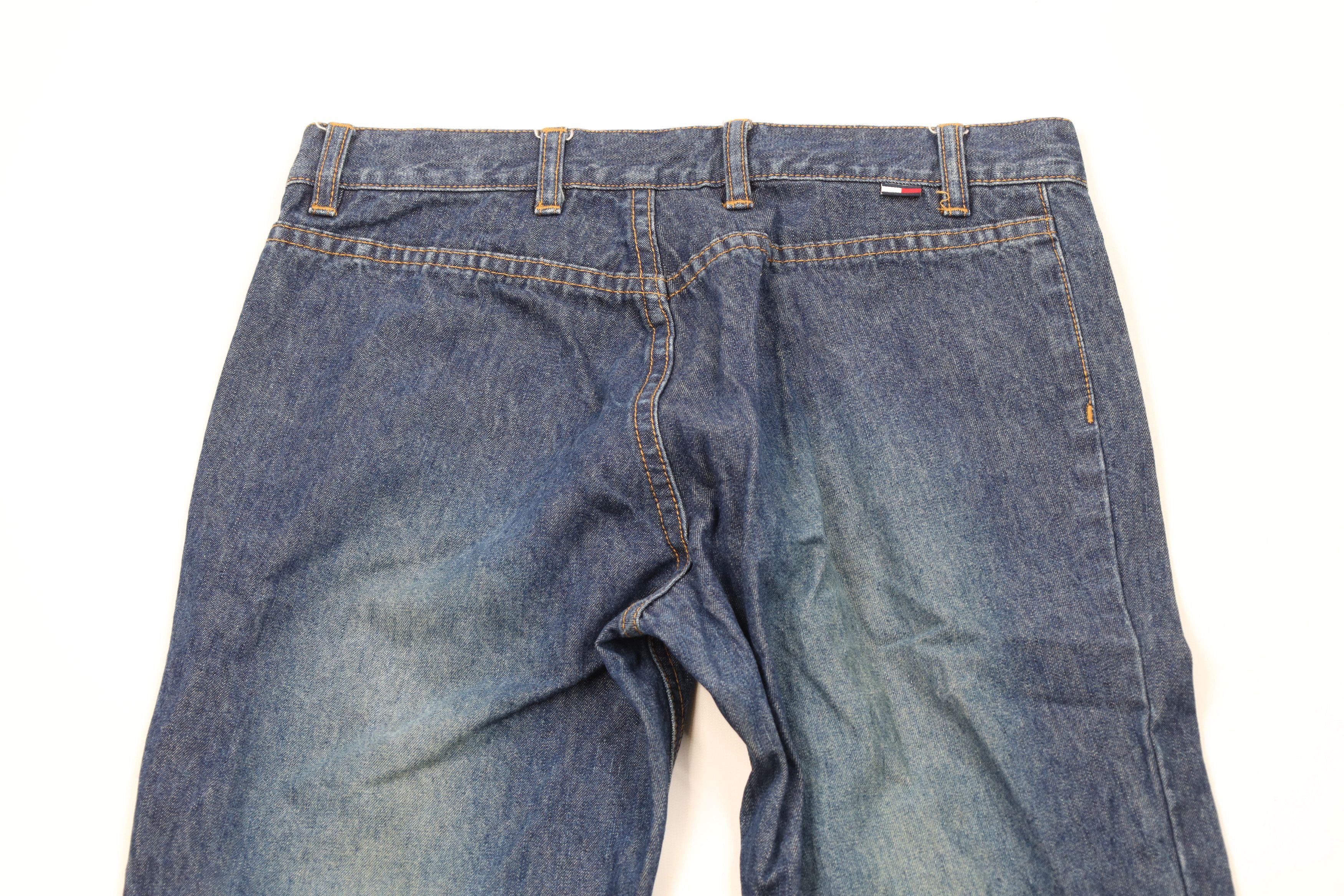 Tommy Hilfiger Vintage 90s Tommy Hilfiger Wide Leg Bell Bottoms Denim Jeans Size 28" / US 6 / IT 42 - 9 Thumbnail