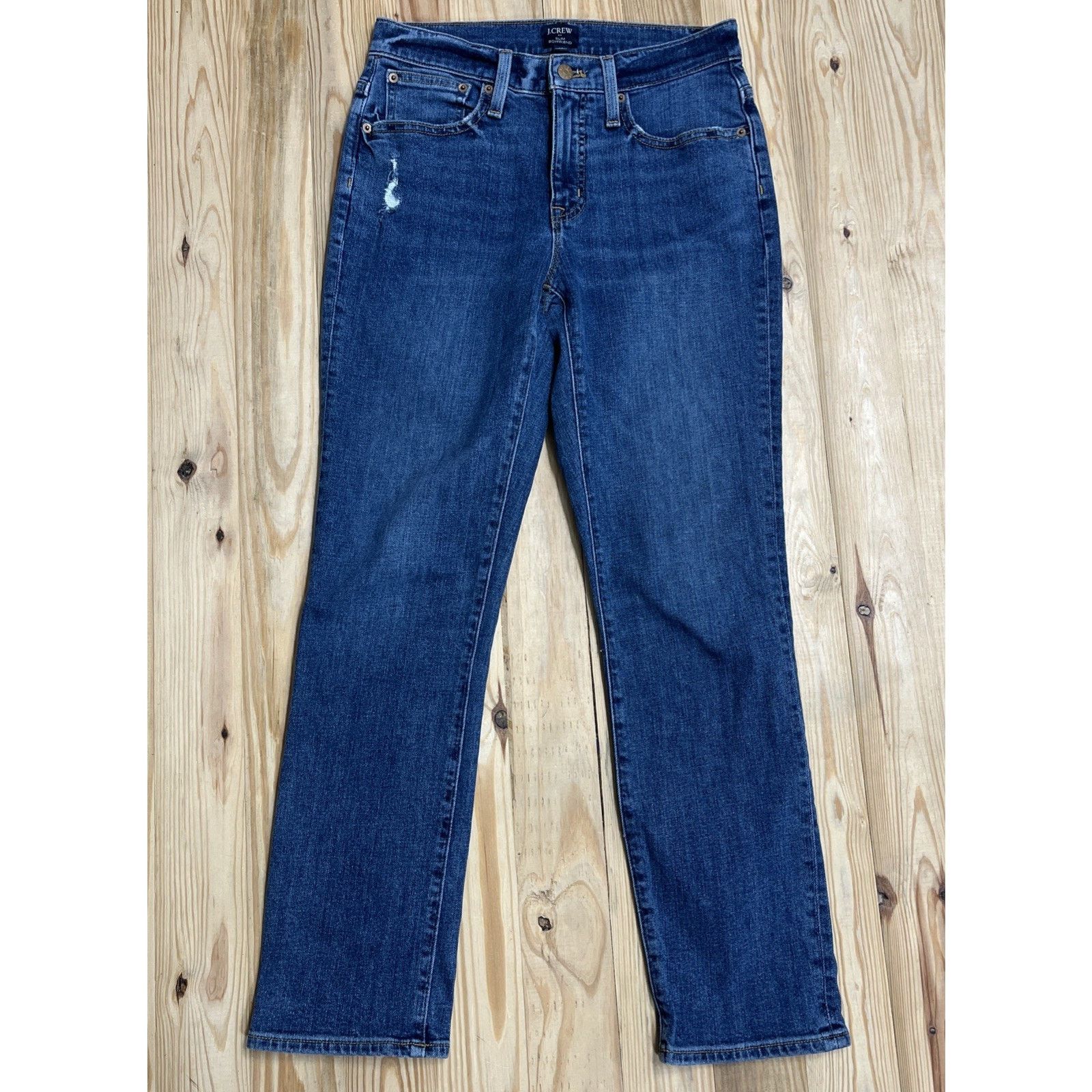 J.Crew J Crew Womens Jeans Blue Tag Size 25 Mid Rise Slim Boyfriend Size 28" / US 6 / IT 42 - 1 Thumbnail