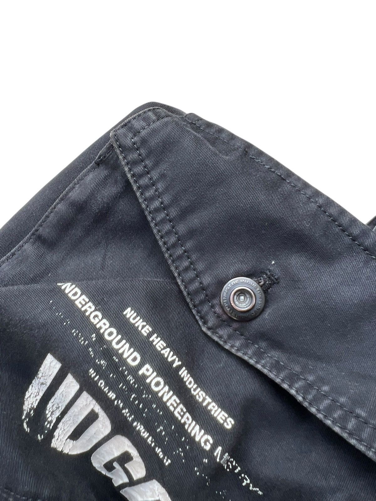 Julius Vintage NUKE Pre- Julius 7 Faded Wide Leg Cargo Trouser Pant Size US 29 - 22 Thumbnail
