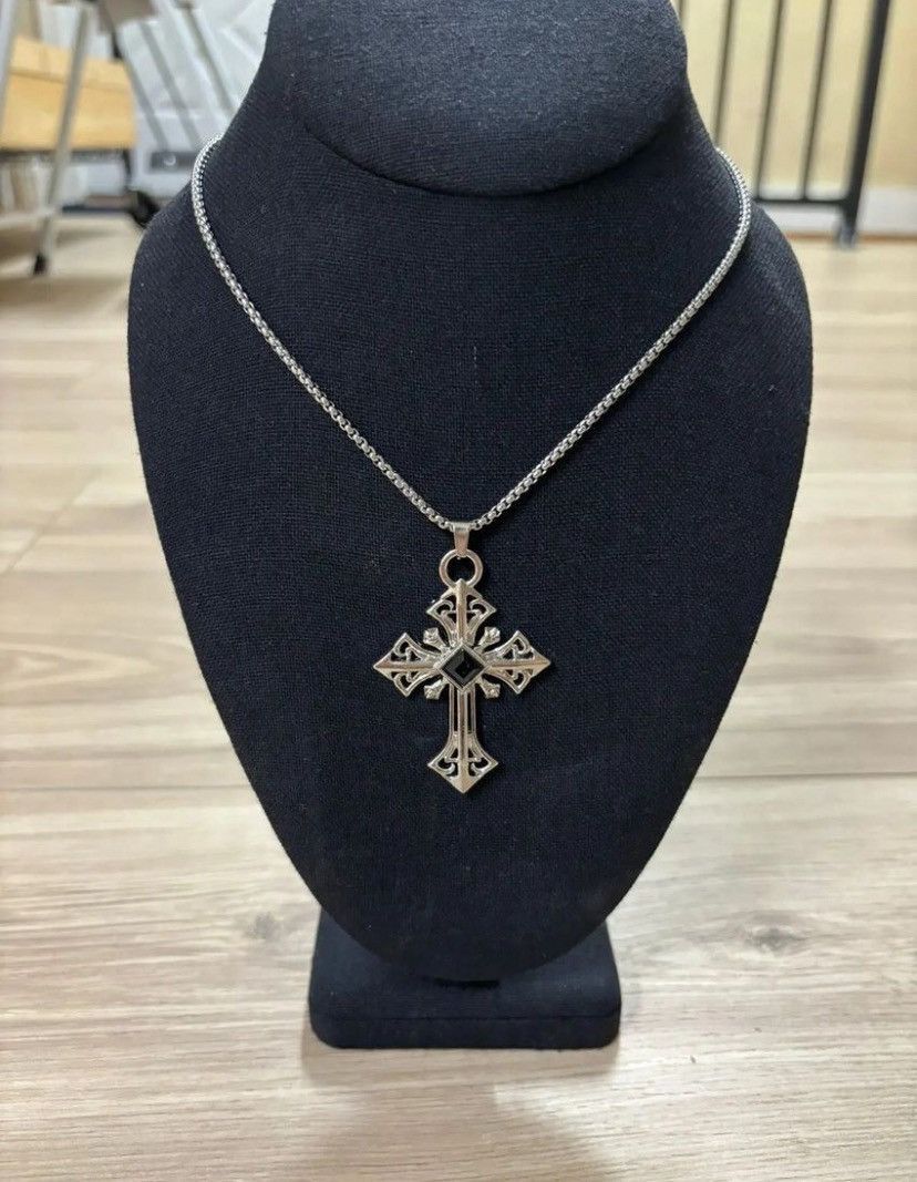 Japanese Brand Black Ore Cross Necklace Size ONE SIZE - 4 Thumbnail