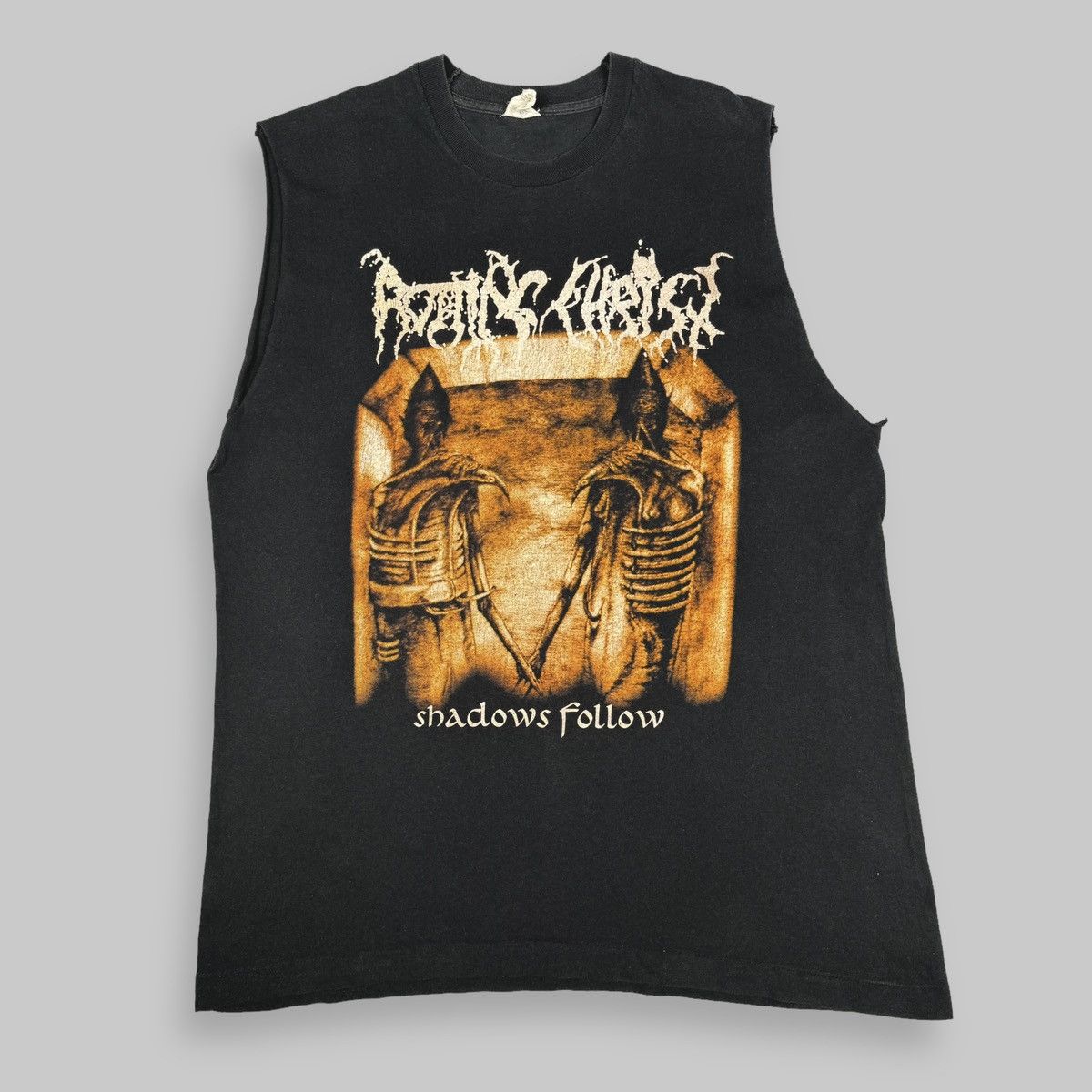 Band Tees Vintage 1996 Rotting Christ ‘Shadows Follow’ Cut Off T Shirt Size US XL / EU 56 / 4 - 2 Thumbnail