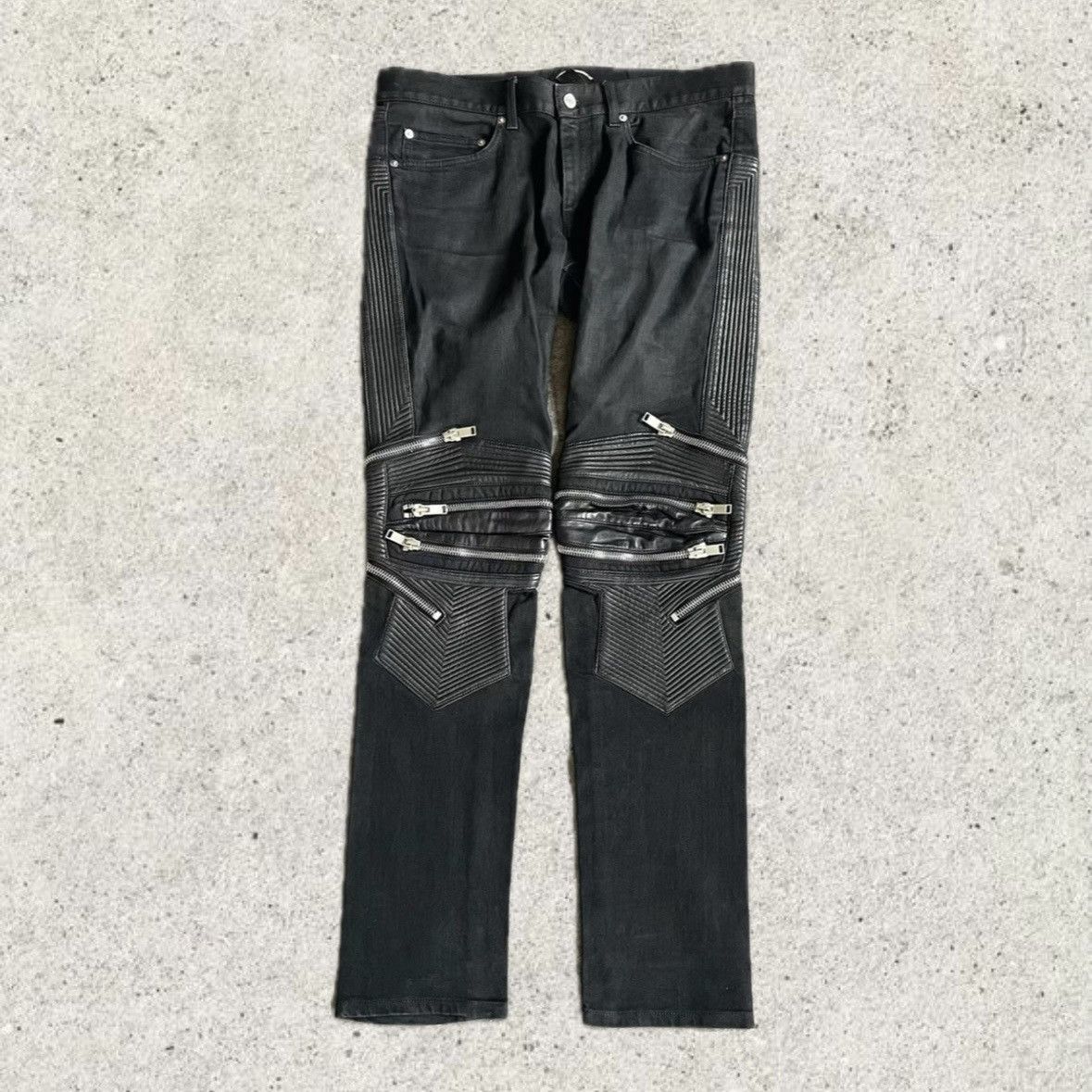 Saint Laurent Paris D04 Moto Biker Denim