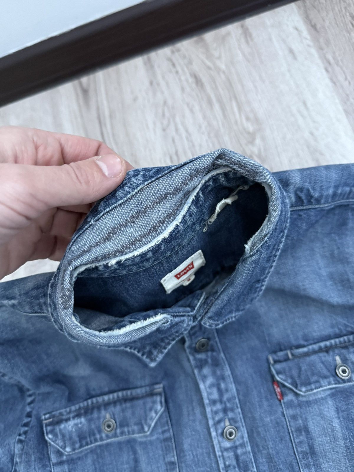 Levi's Levi’s 19573 Jackson Worker Denim Shirt Thick Workwear Denim Size US M / EU 48-50 / 2 - 11 Thumbnail