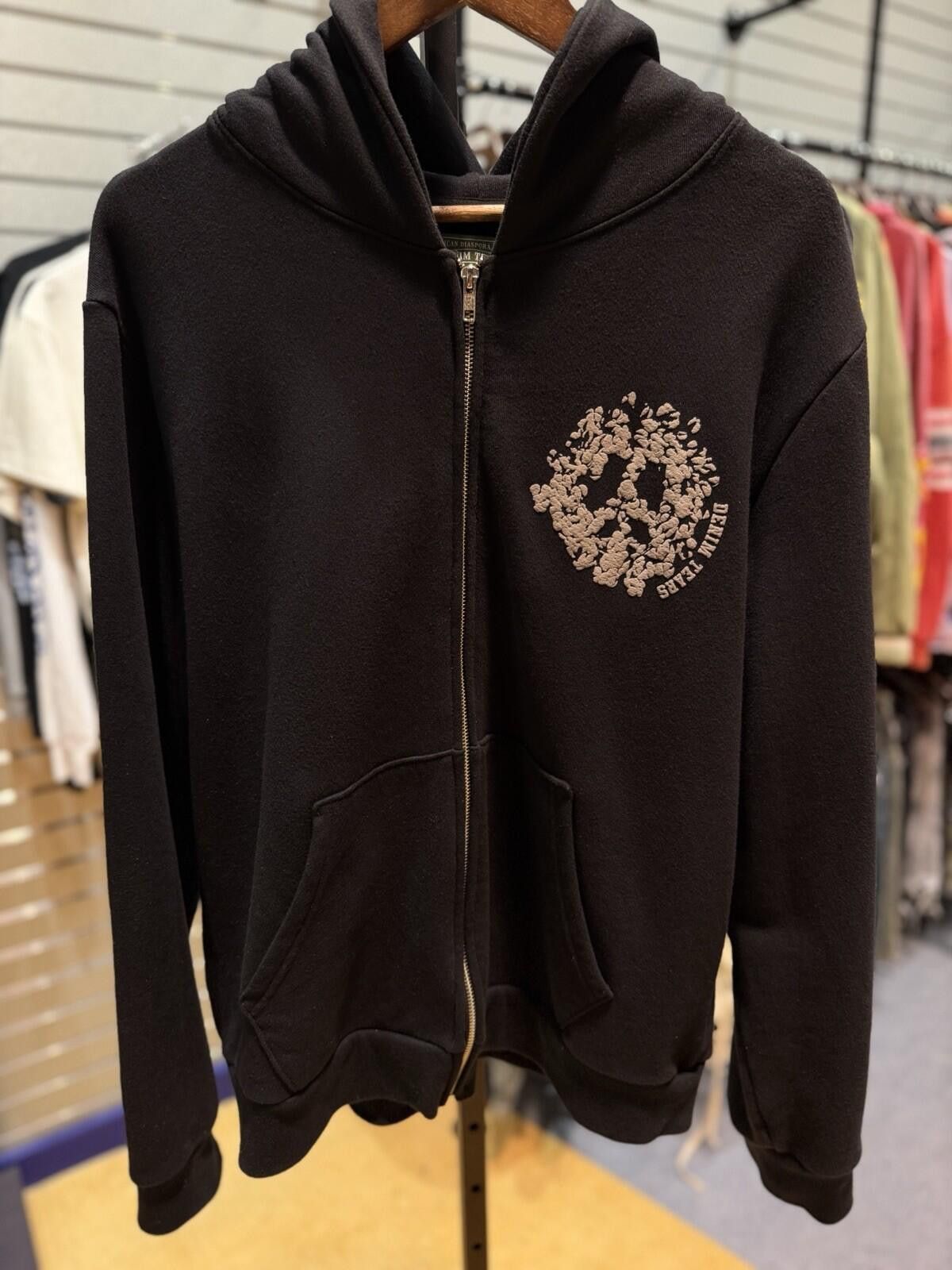 DENIM TEARS Size (XXL) Denim Tears Zip Up Hoodie Black Rare Size US XXL / EU 58 / 5 - 2 Thumbnail