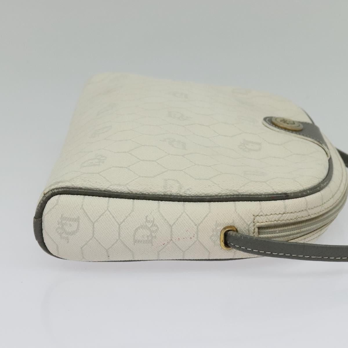 Dior DIOR Honeycomb Canvas Shoulder Bag Pvc White Gold Size ONE SIZE - 5 Thumbnail