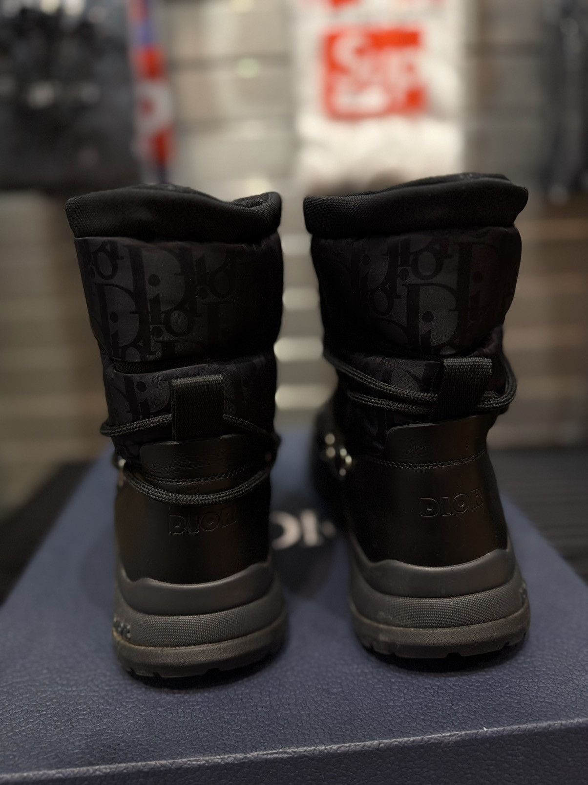Dior Size 41EU/8US Dior Snow Ankle Boots Black $1550 Retail Size US 8 / EU 41 - 18 Thumbnail