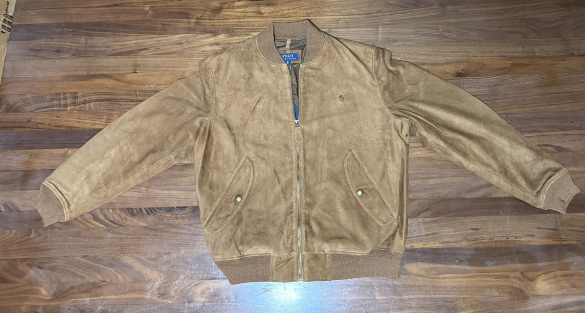 Polo Ralph Lauren Polo Ralph Lauren Leather Suede Flight Jacket Brown Size XL Size US XL / EU 56 / 4 - 6 Thumbnail