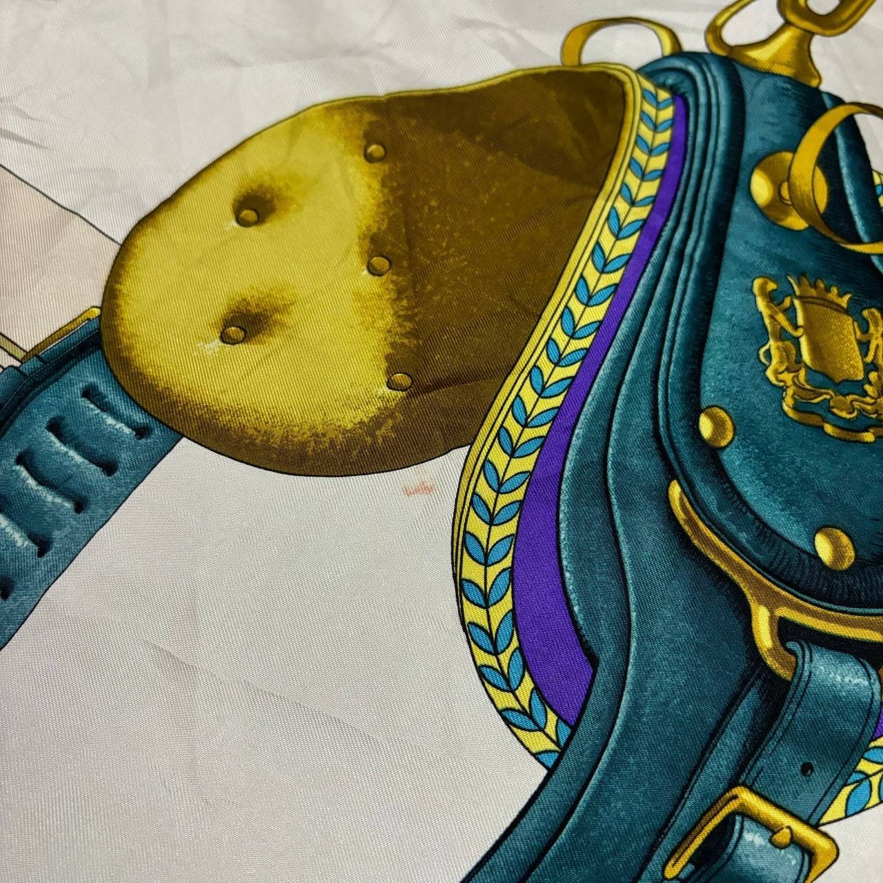 Hermes Hermes Carrick à Pompe Silk Scarf 90cm Philippe Ledoux 1973 Size ONE SIZE - 8 Thumbnail