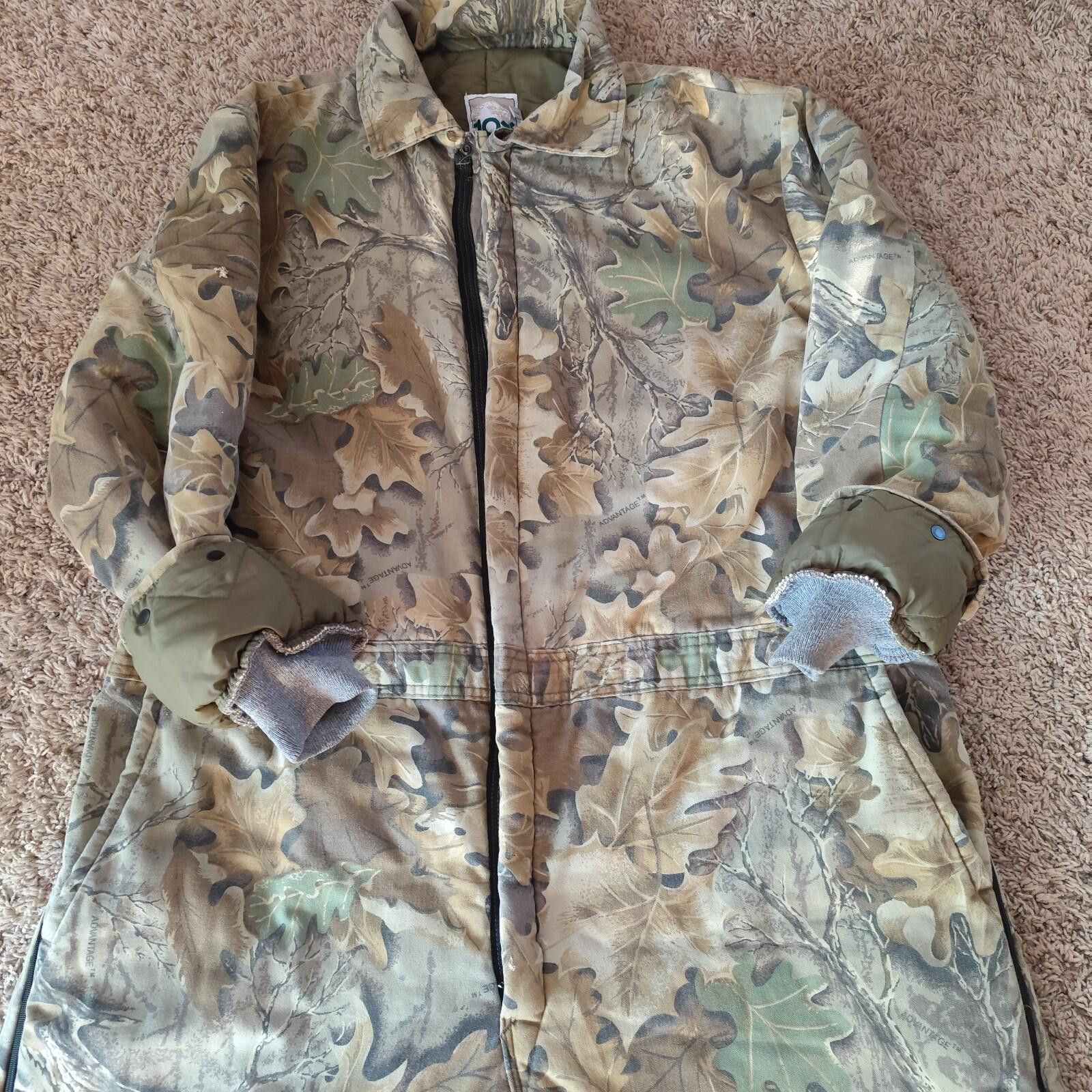Other Vtg 10x AdvantageCamo Hunting Coveralls Suit Mens 2XL Size ONE SIZE - 5 Thumbnail