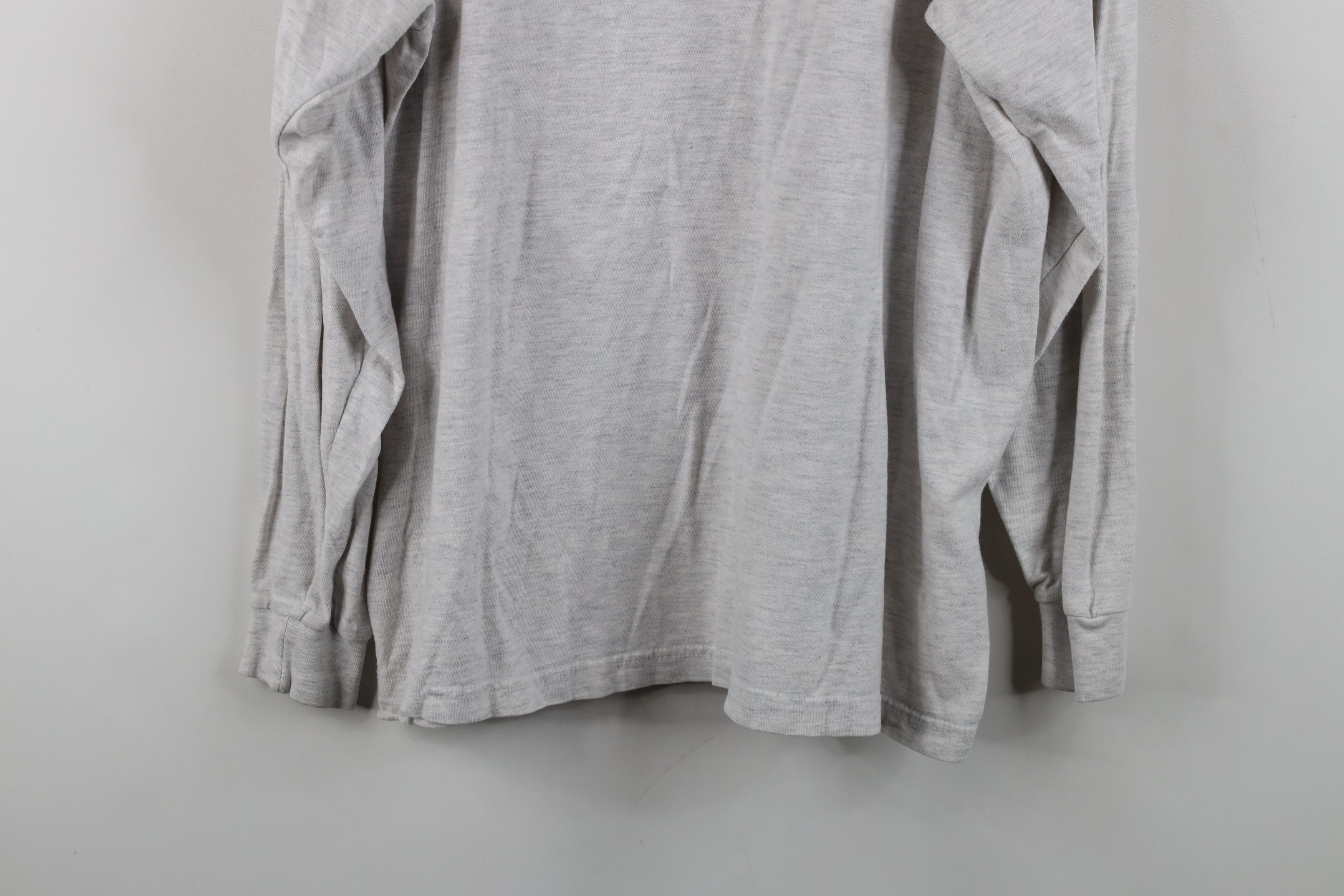 Vintage Vintage 90s Ohio State University Mock Neck T-Shirt Gray Size US L / EU 52-54 / 3 - 13 Thumbnail