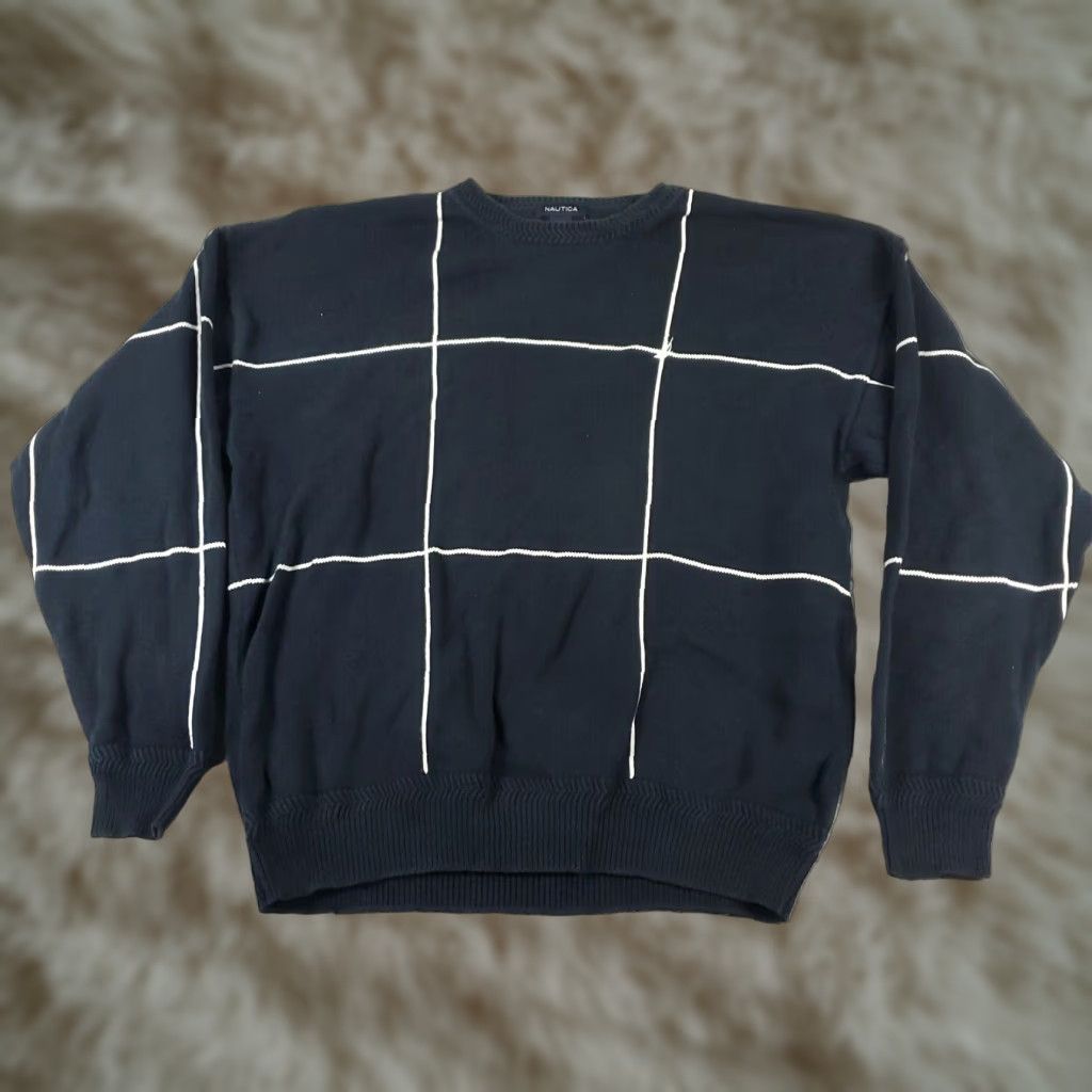 Nautica Nautica Blue Crew Neck Sweater Mens XL Cotton Knit Pullover Size US XL / EU 56 / 4 - 1 Thumbnail