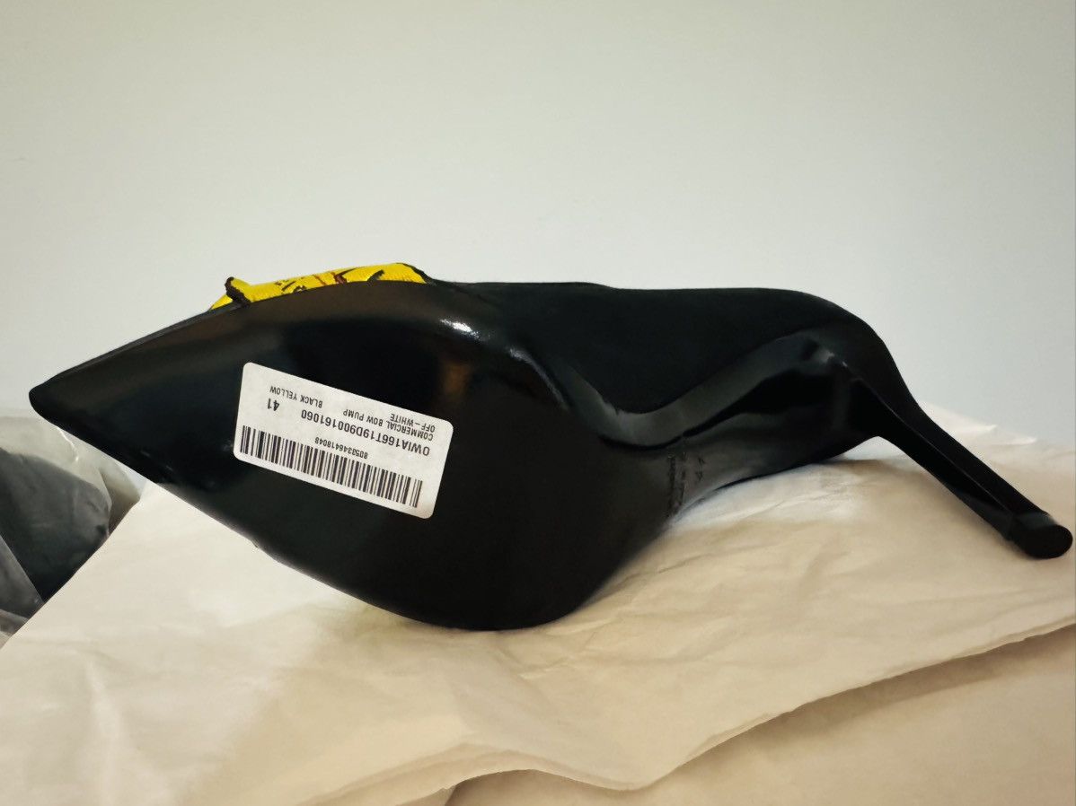 Off-White Off-White Black/Yellow Satin and Logo Canvas Pumps Size 41 Size US 10.5 / IT 40.5 - 12 Thumbnail