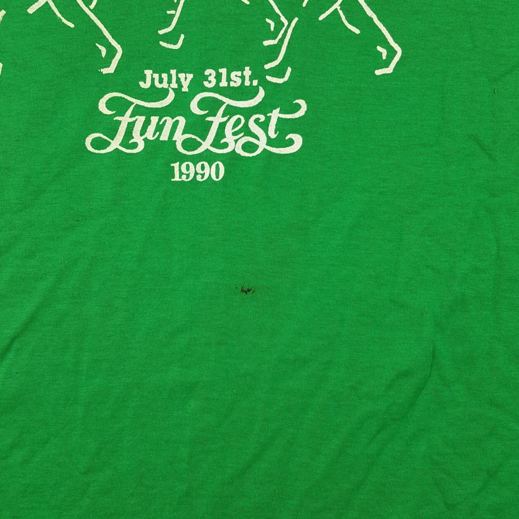 Vintage Vintage 90s Screen Stars Best T-Shirt Men Large Retro Rock Music Festival Summer Cotton Green Size US L / EU 52-54 / 3 - 3 Thumbnail