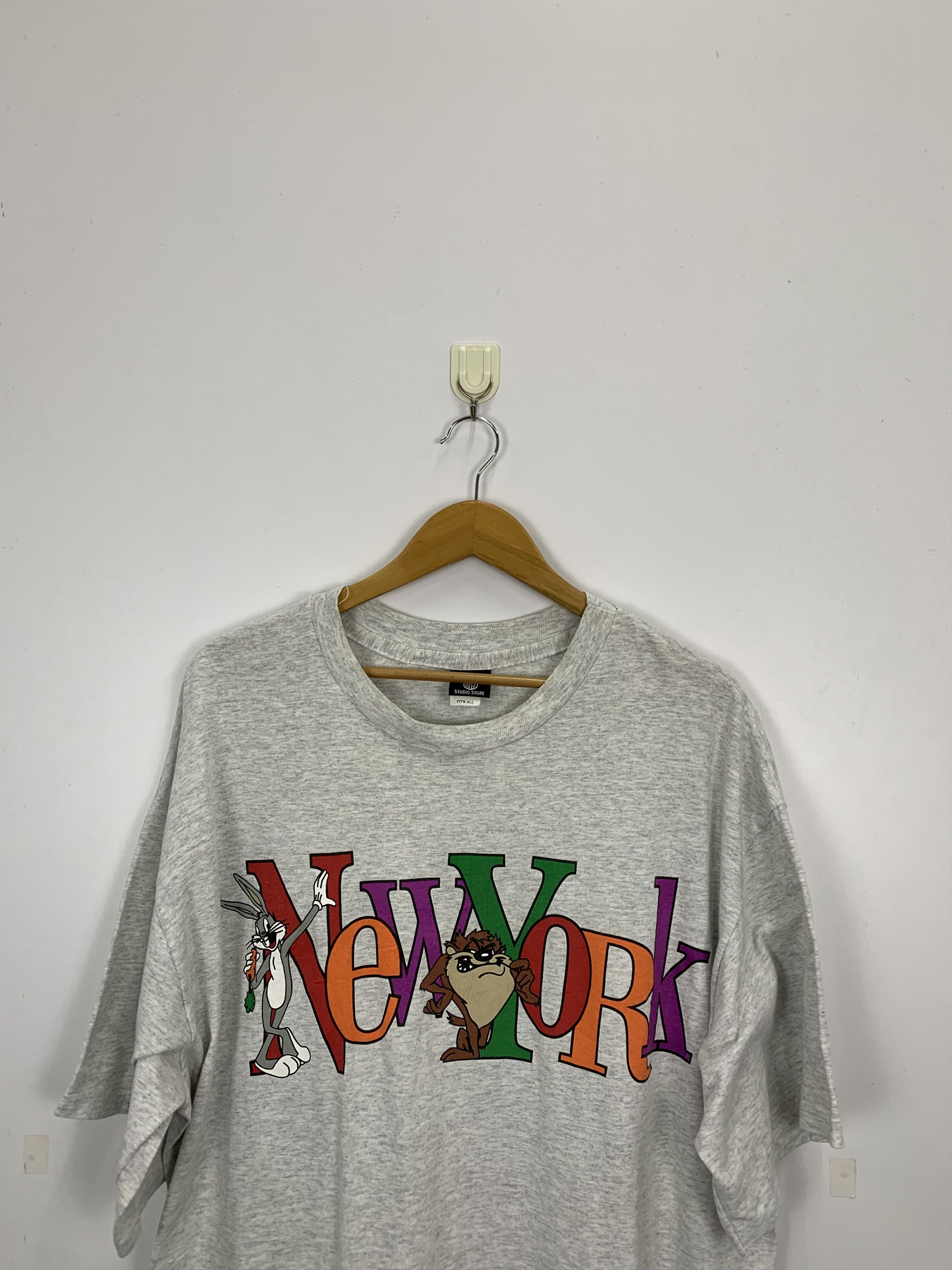 Vintage × Warner Bros 90s Vintage Warner Bros New York Looney Tunes T Shirt TA0179 Size US XL / EU 56 / 4 - 2 Thumbnail