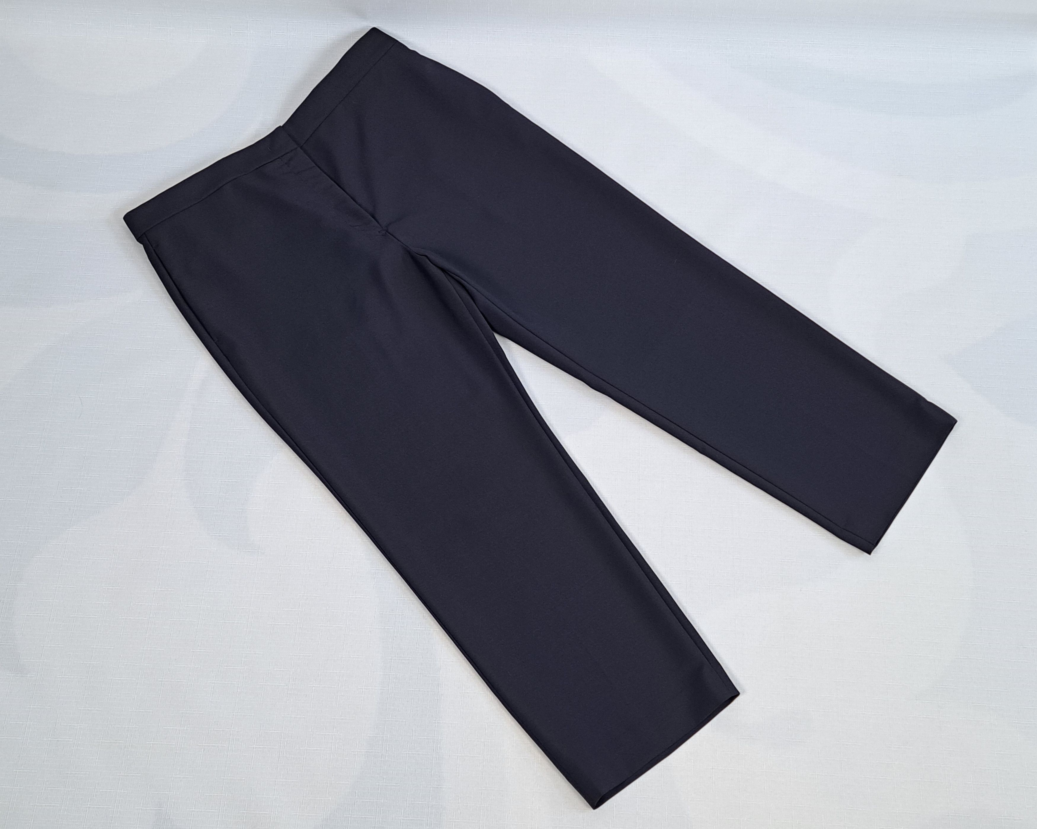 Jil Sander Jil Sander wool/mohair dark navy pants. Size 44. Size 36" / US 14 / IT 50 - 3 Thumbnail