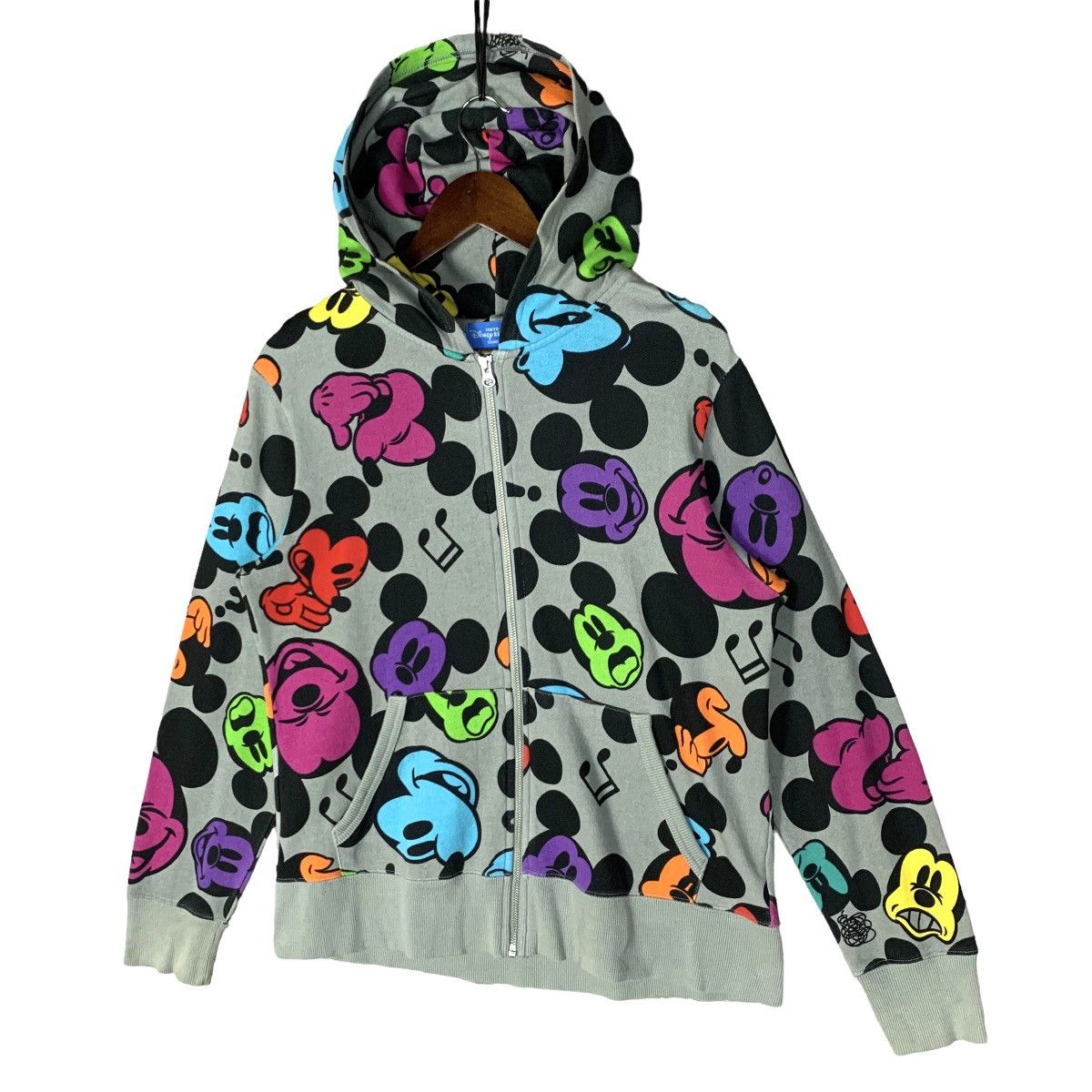 Cartoon Network Disney Tokyo Resort Mickey Multicolor Full Print Zip Hoodie Size US M / EU 48-50 / 2 - 4 Thumbnail
