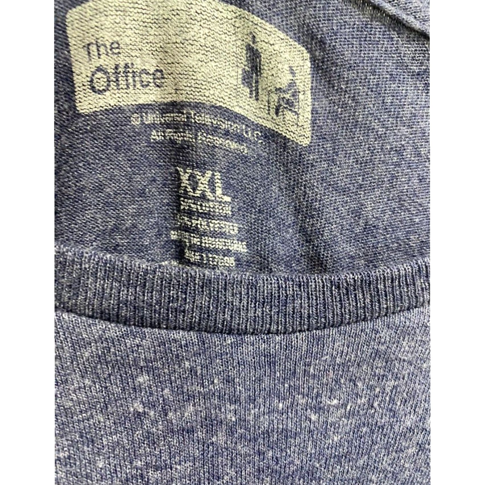 Vintage VINTAGE The Office Shirt XXL Mens Tshirt Schrute Farms Scranton Pennsylvania Blue 2XL Mens Big & Tall Size US XXL / EU 58 / 5 - 4 Thumbnail