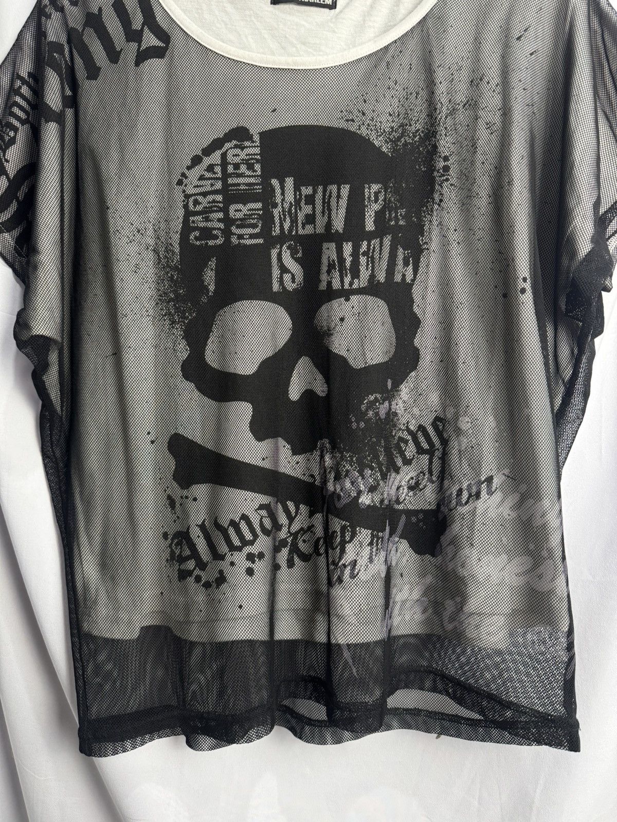 Japanese Brand Gothic Punk Skulls Poem Ghost Of Harlem Tees Size US M / EU 48-50 / 2 - 3 Thumbnail
