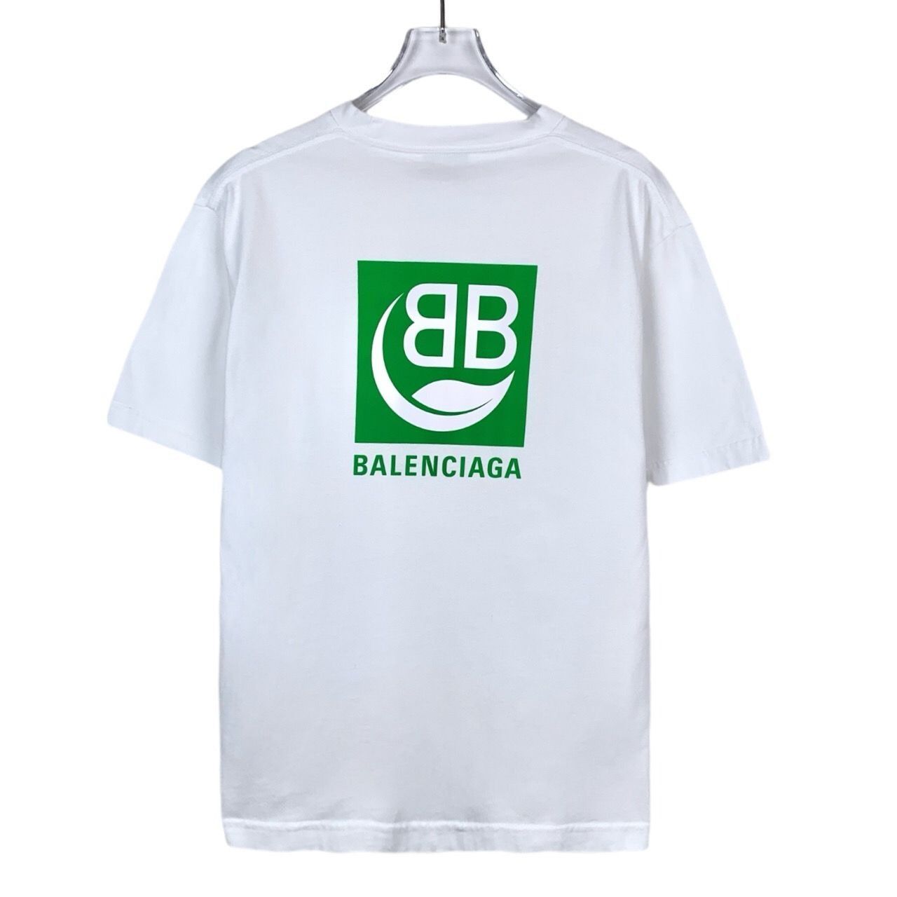 Balenciaga [Balenciaga] Eco-Friendly Print Round-Neck White Cotton Shor Size XS / US 0-2 / IT 36-38 - 8 Thumbnail
