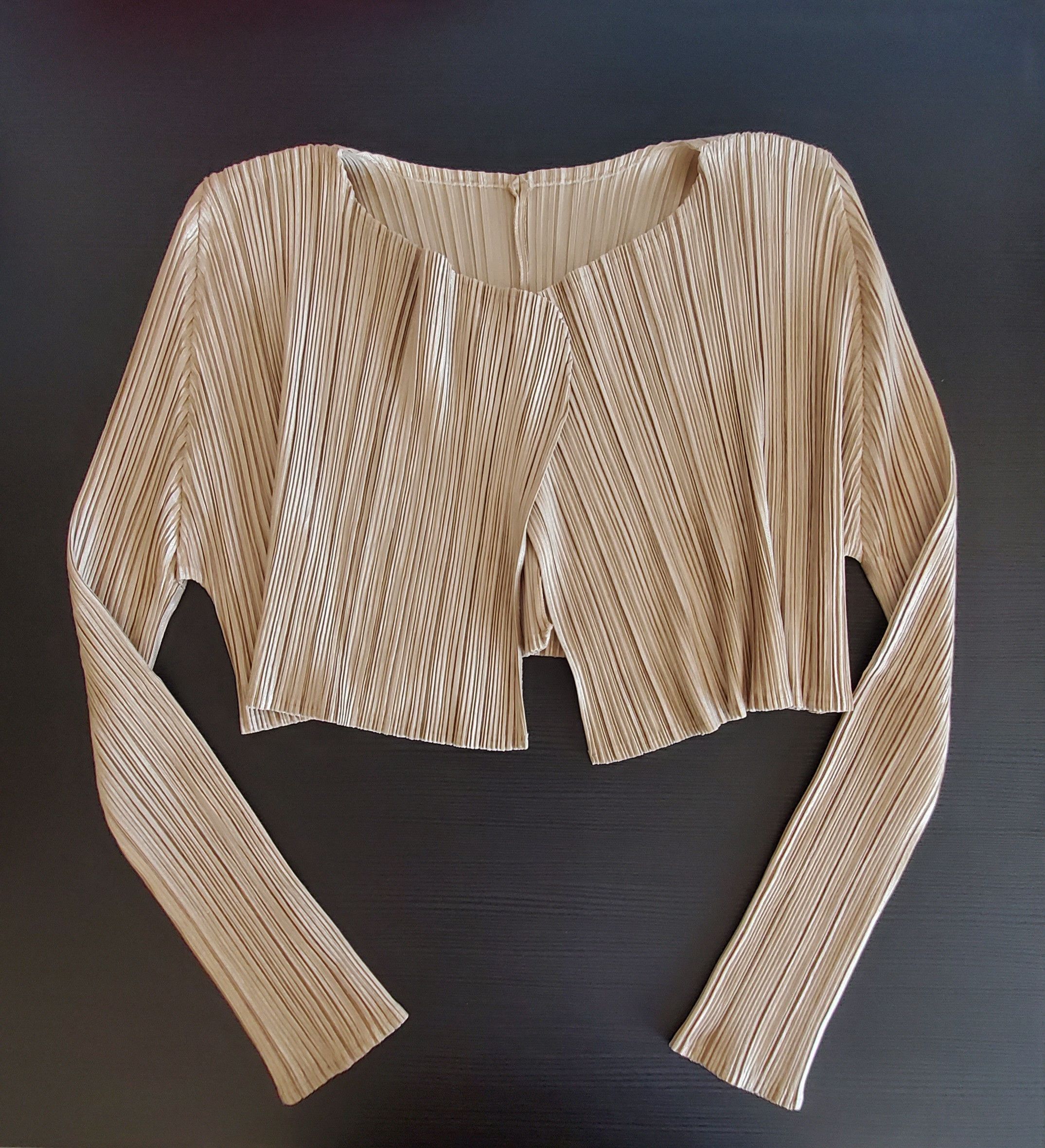 Pleats Please Issey Miyake Size 3 - Pleated Cardigan / Bolero Size S / US 4 / IT 40 - 1 Thumbnail
