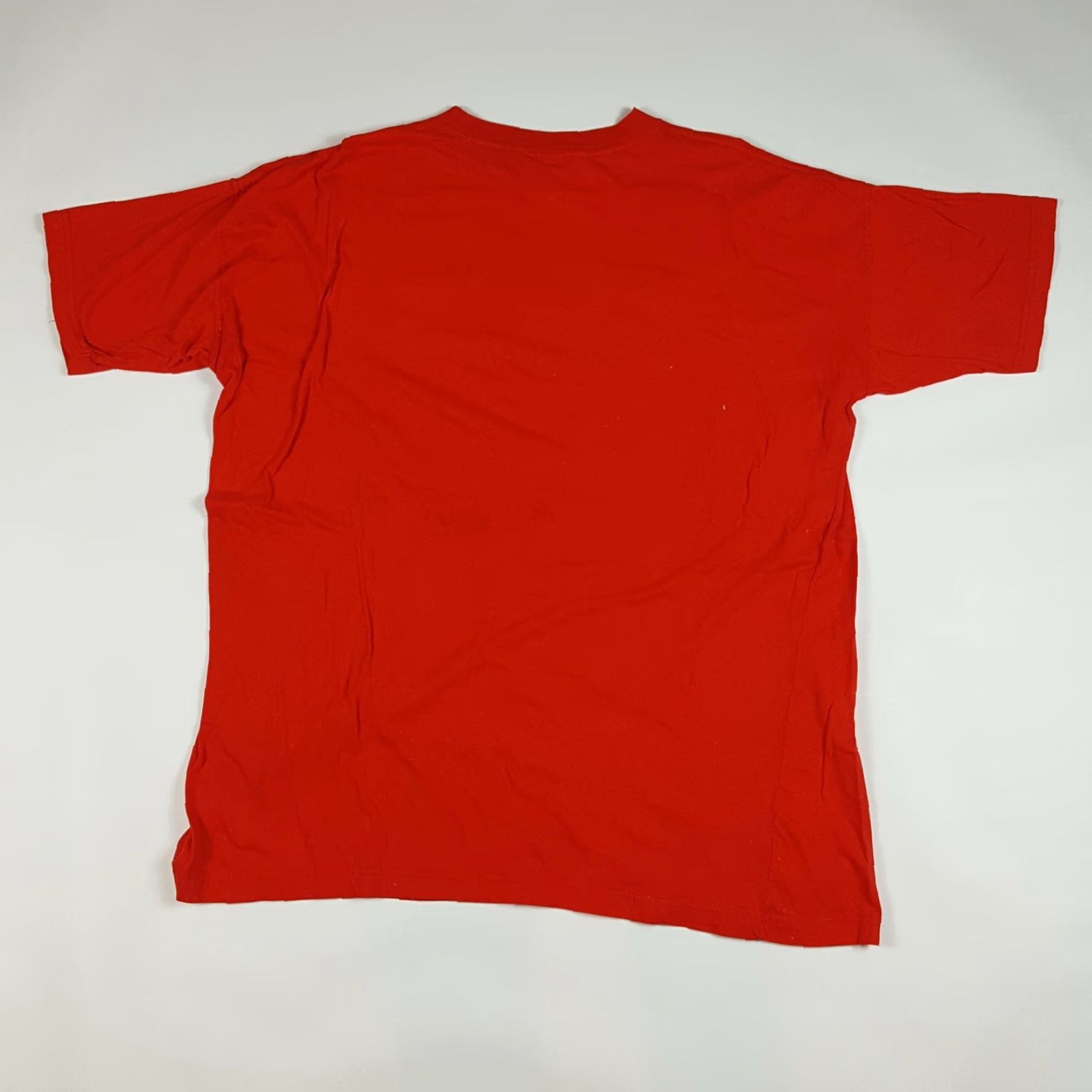 Vintage VTG 90s Tropical Island Art Men's 2XL Red T Shirt Surf Fish Beach Summer Simply Basic Crew Neck Short Sleeve Vintage Size US XXL / EU 58 / 5 - 6 Thumbnail