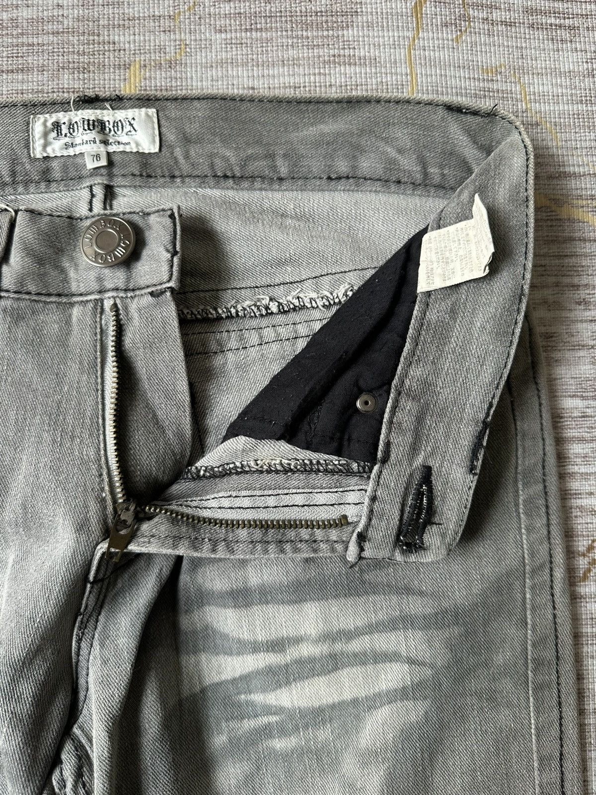 Japanese Brand Lowbox Claw Marks Design Denim Size US 29 - 19 Thumbnail