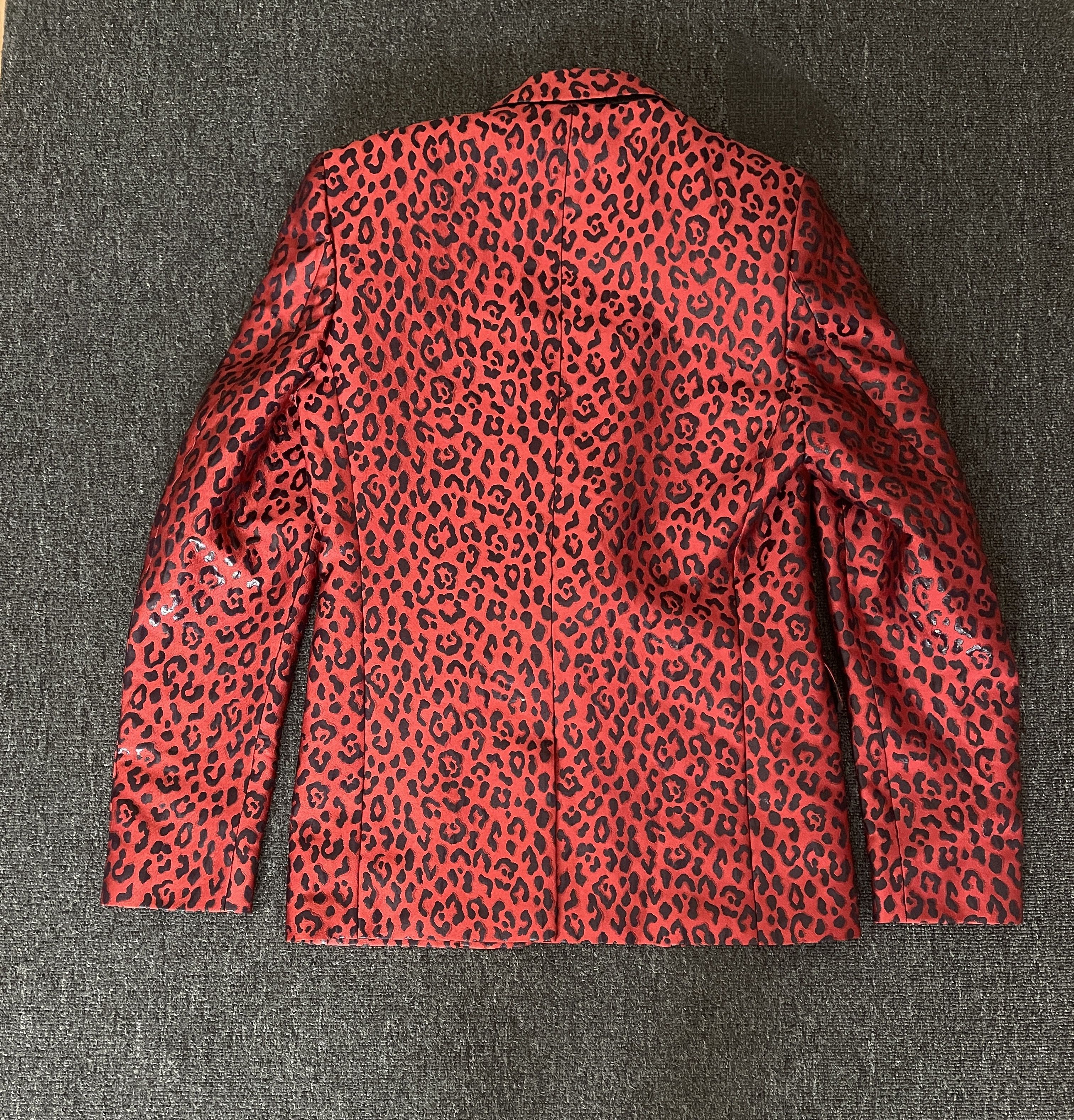 Givenchy Givenchy Pink Leopard Print Blazers Jacket Size 46 Size 46R - 5 Thumbnail