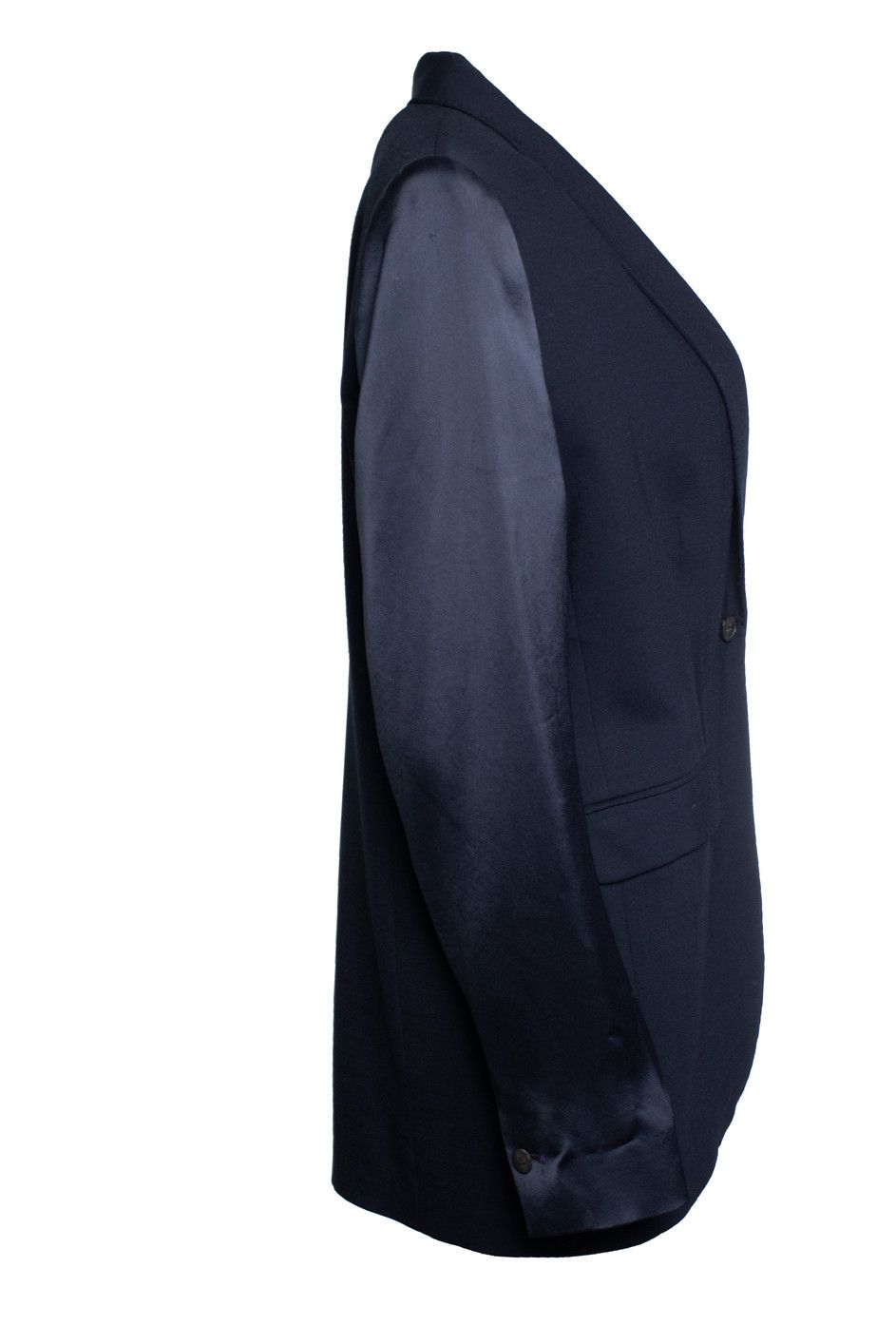 Other Frenken, wool blazer with shiny sleeves in blue Size XL / US 12-14 / IT 48-50 - 4 Thumbnail