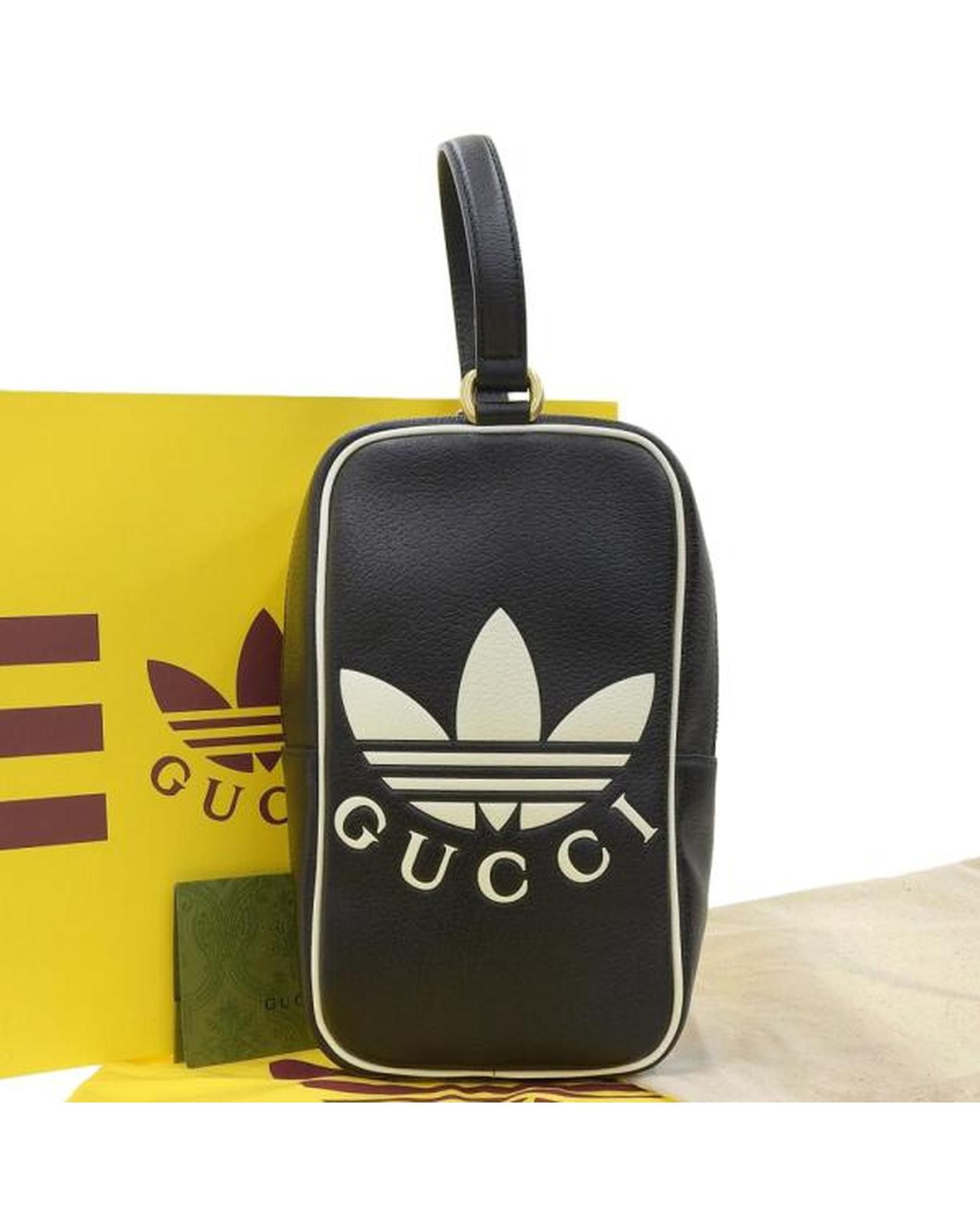 image of Gucci Mini Top Handle Bag In Black Ab Condition, Men's