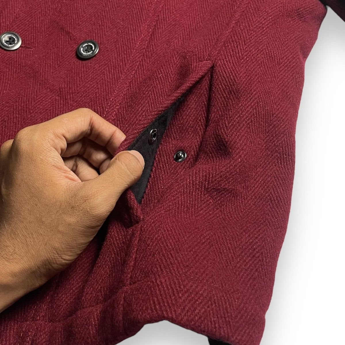 If Six Was Nine × Le Grande Bleu (L.G.B.) × Nicole Club 🇯🇵 NICOLE CLUB FOR MEN DOUBLE BREASTED WOOL JACKET Size US M / EU 48-50 / 2 - 6 Thumbnail