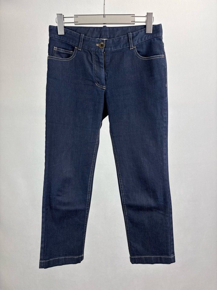 Celine Celine Embroidered Logo Jeans Size 38 Size 27" / US 4 / IT 40 - 1 Thumbnail