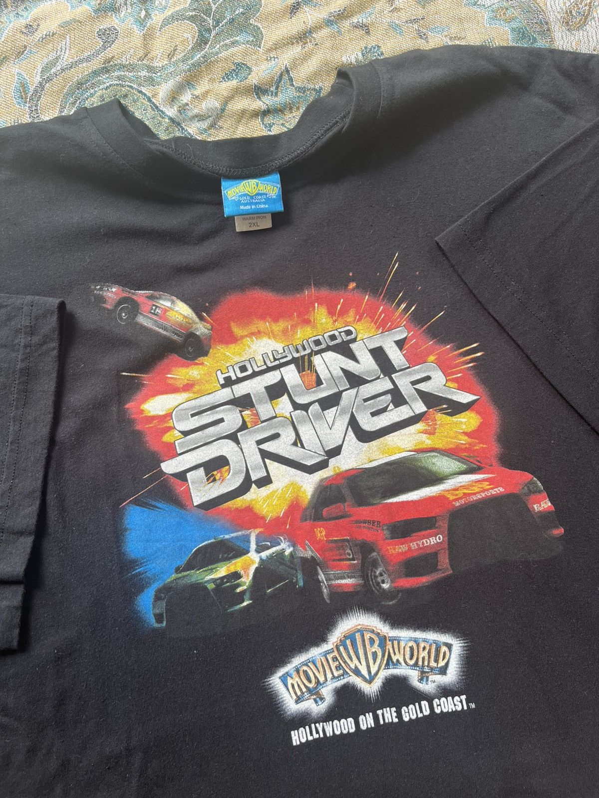 Warner Bros RARE Hollywood Stunt Driver Movie World T-Shirt Size US XXL / EU 58 / 5 - 5 Thumbnail
