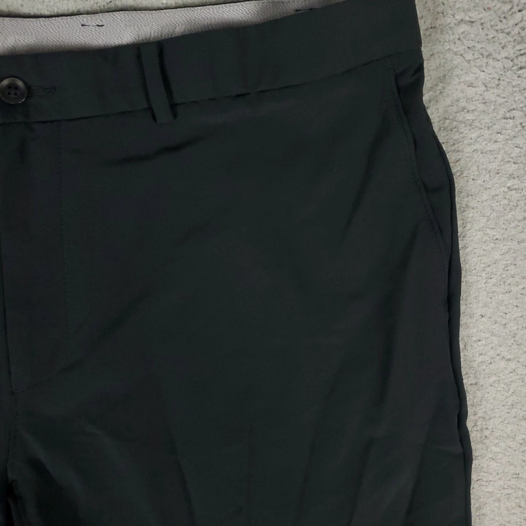 Nike Nike Pants Mens 40x30 Black Flat Front Dri Fit Chino Trousers Knit Logo Pockets Golf Straight Refined Size US 40 / EU 56 - 3 Thumbnail