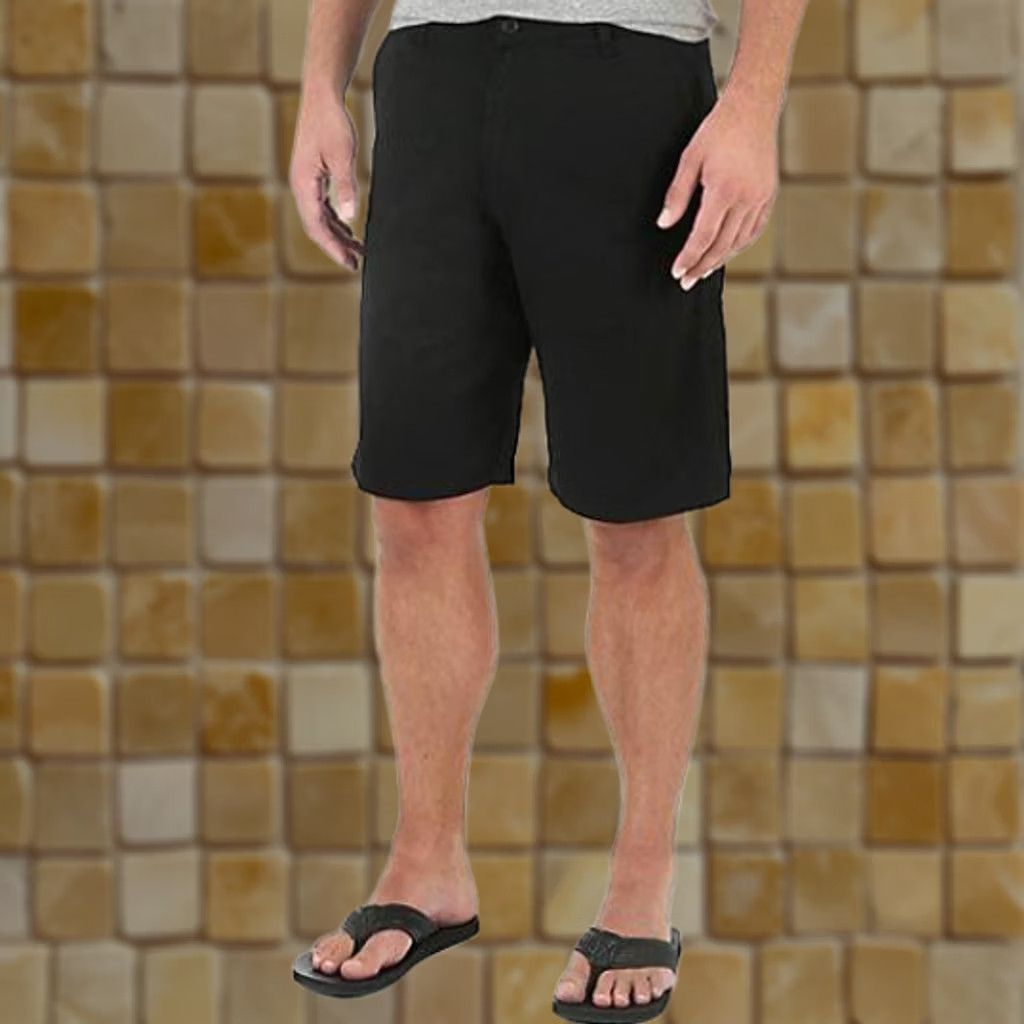 Wrangler WRANGLER Shorts Black Flat Front Relaxed Fit 48 Mens Regular XS-Long? Size US 32 / EU 48 - 1 Preview