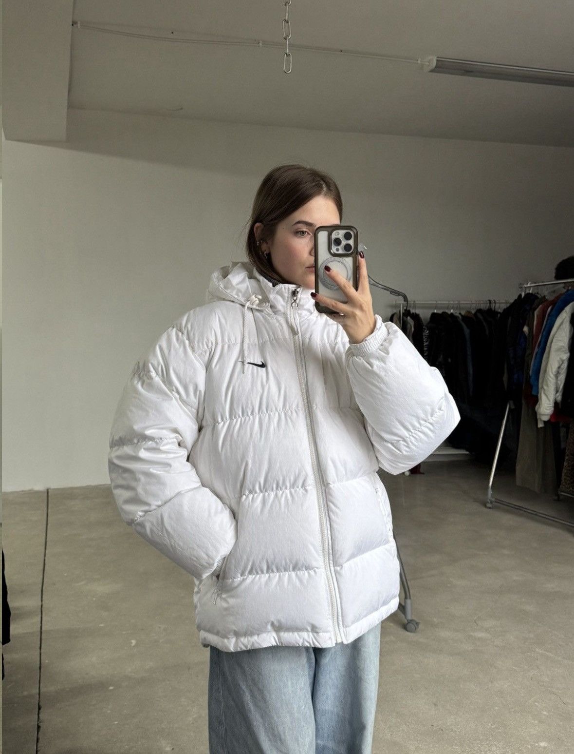 Nike Vintage Nike Spellout Down Puffer Jacket Size US M / EU 48-50 / 2 - 3 Thumbnail