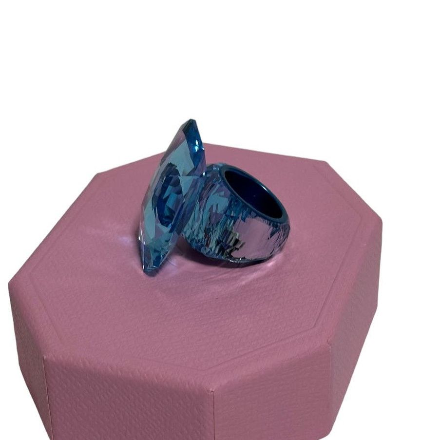 Swarovski Lucent cocktail ring Oversized crystal 7