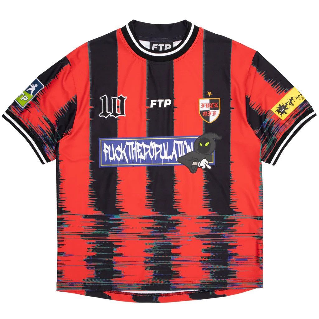 Fuck The Population BLURRED VISION SOCCER JERSEY Size US XXL / EU 58 / 5 - 9 Thumbnail