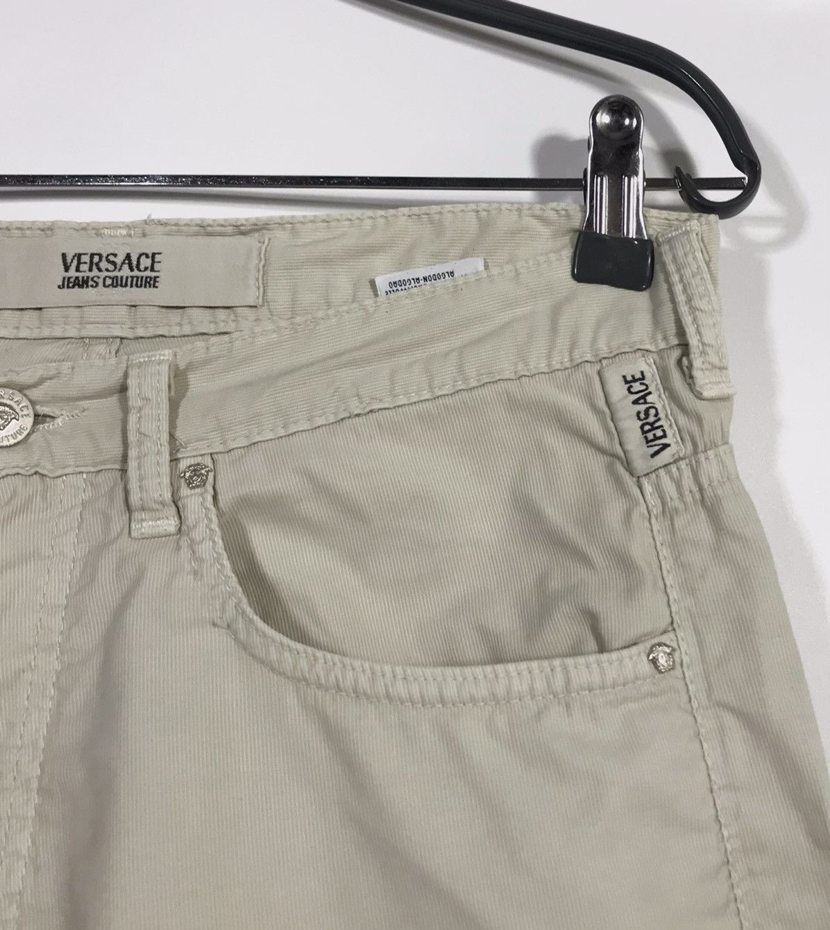 Versace Jeans Couture Vintage Versace Jeans Couture Velvet Pants Men's 32 Beige Size US 32 / EU 48 - 6 Thumbnail