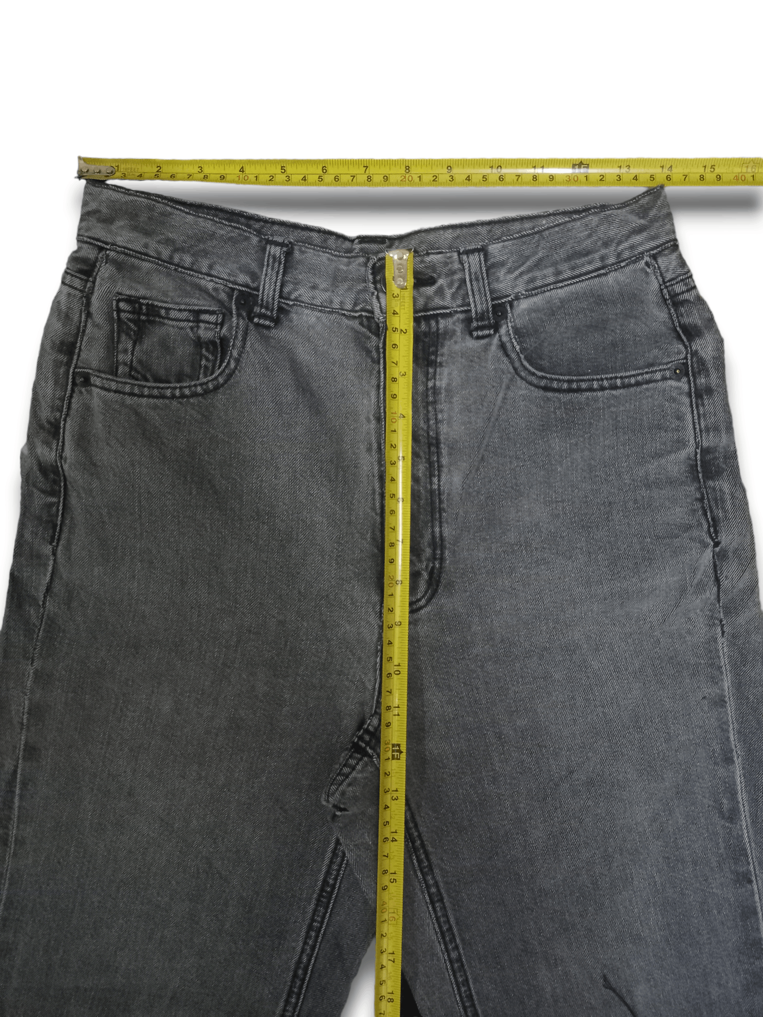 GU × Japanese Brand SALES 🔥 Vintage Gu Grey Tone Distressed Jeans Size US 28 / EU 44 - 8 Thumbnail