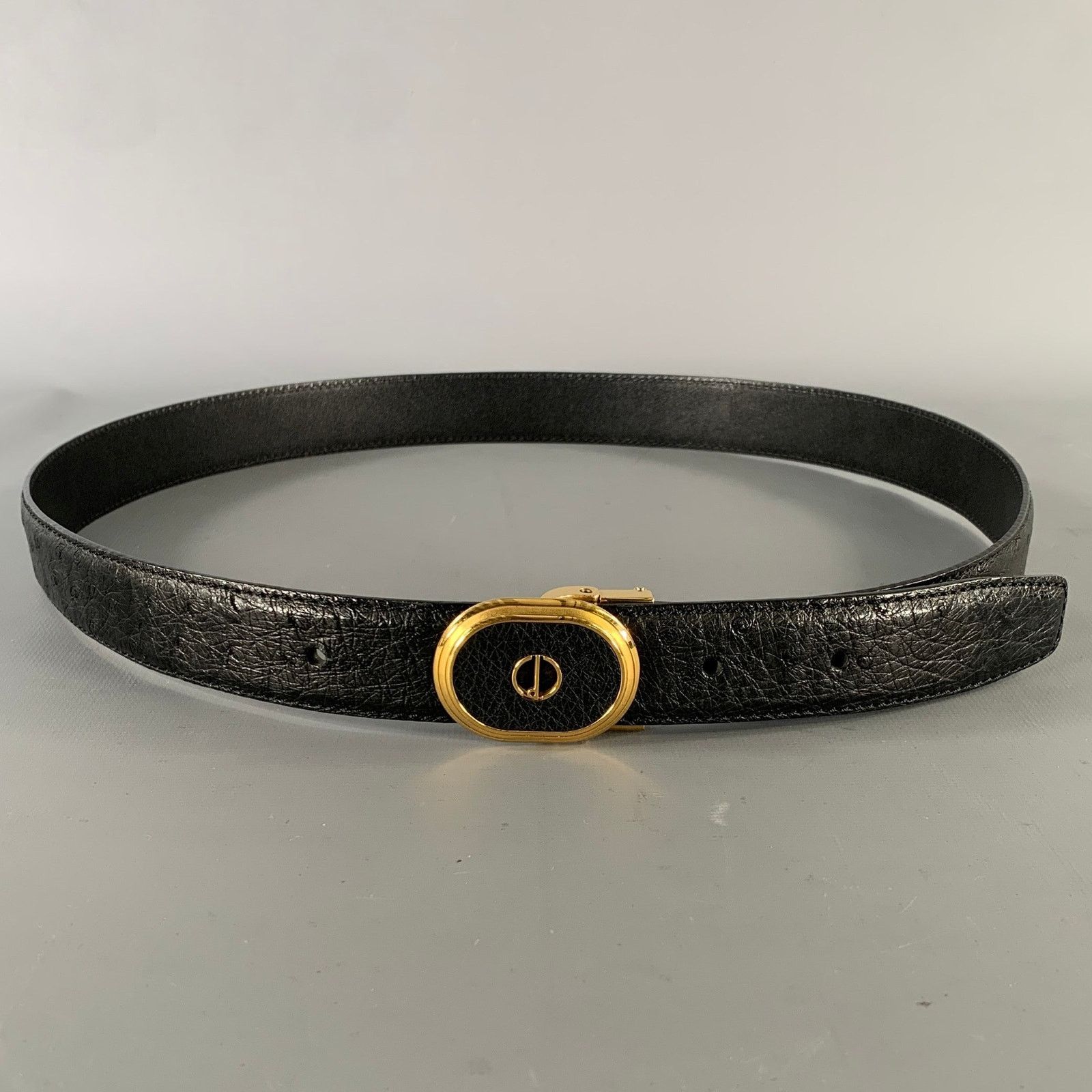 Other DUNHILL Size 36 Black Gold Leather Belt Size 36 - 1 Thumbnail