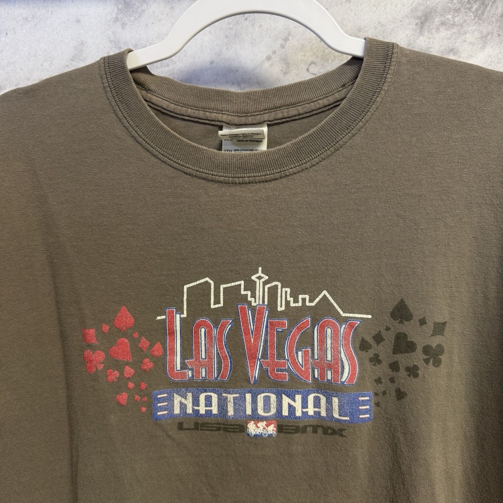Vintage USA BMX Las Vegas Nationals T Shirt Mens 2XL Gray Short Slee Size US XXL / EU 58 / 5 - 1 Thumbnail