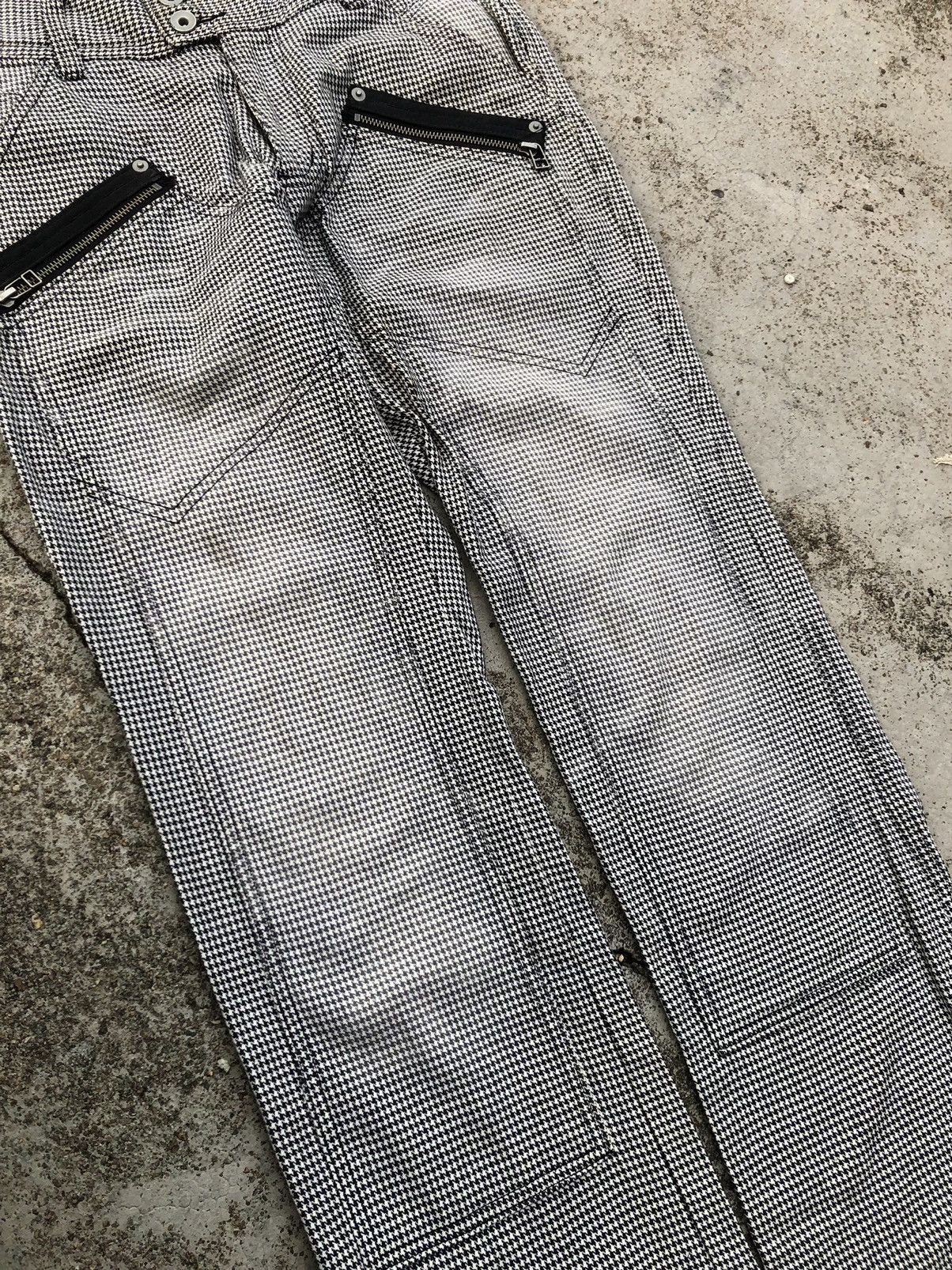 Michel Klein × Seditionaries FLARED⚡️DOUBLE KNEE PLAID ZIPPER PUNK STYLE PANT Size US 31 - 6 Thumbnail