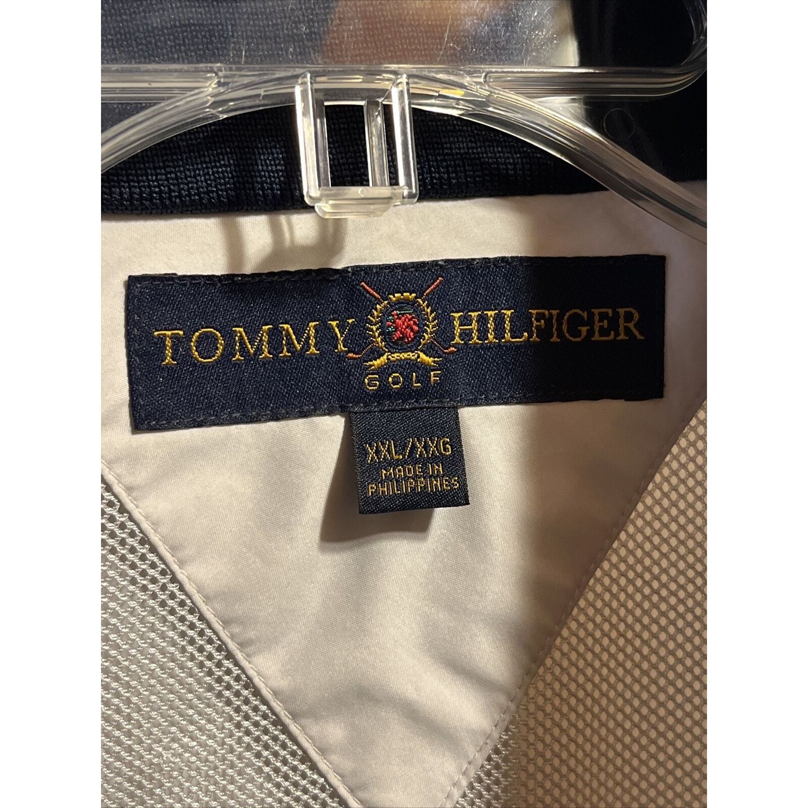 Tommy Hilfiger Tommy Hilfiger Golf Men's XXL Beige Mesh Windbreaker Jacket Size US XXL / EU 58 / 5 - 3 Thumbnail