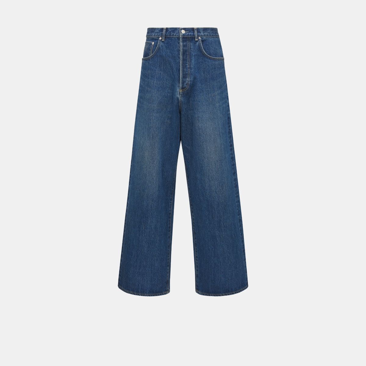 Dior o1bcso1str0326 Coutue Extra-Wide Jeans in Blue Size US 32 / EU 48 - 1 Thumbnail
