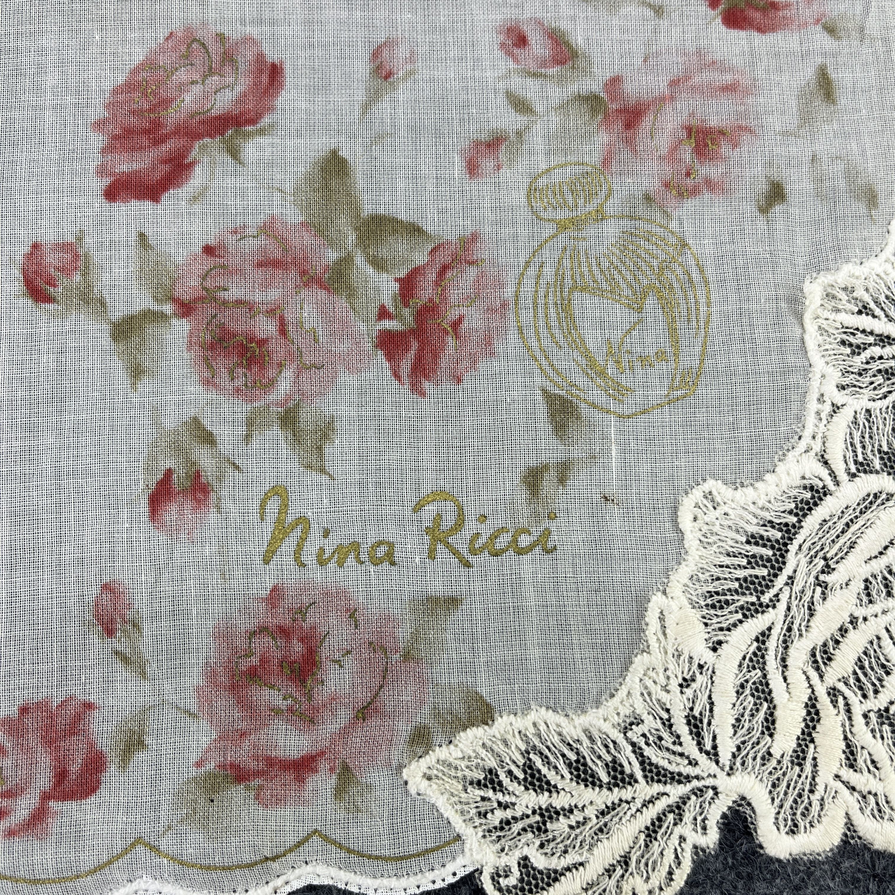 Nina Ricci × Vintage Nina Ricci Handkerchief / Bandana / Neckerchief B105 Size ONE SIZE - 4 Thumbnail