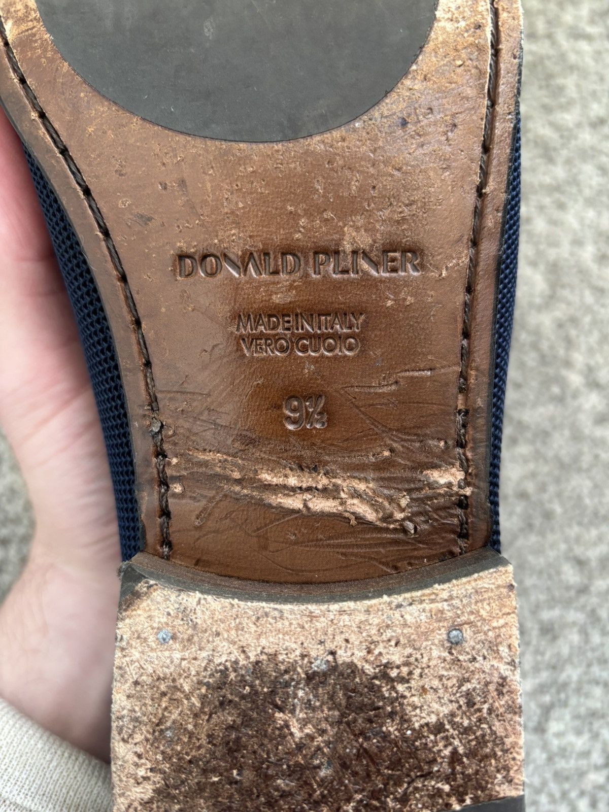 Donald Pliner Donald Pliner Dacio loafers in navy nylon Size US 9.5 / EU 42-43 - 6 Thumbnail