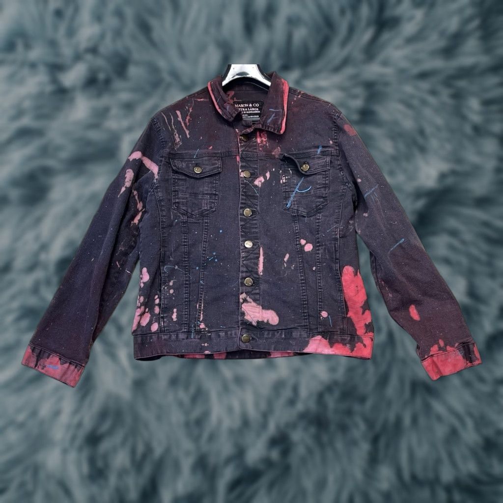 CO **Womens XL Burgundy Red Denim Jacket** User: **XL Women's Burgundy Red Denim Jacket** Size XL / US 12-14 / IT 48-50 - 1 Thumbnail