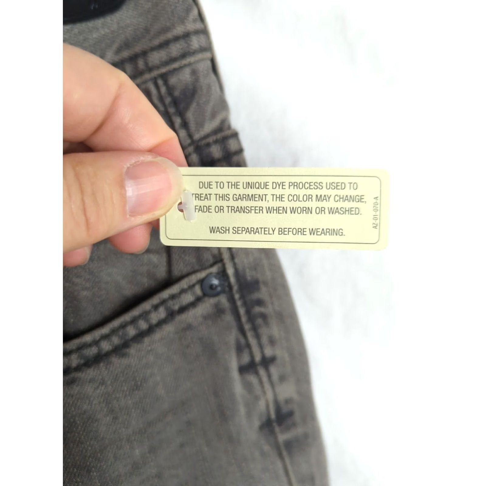 Vintage Arizona jeans Men Slim Straight Size 30x32 Light Gray New with tags Regular 5-Pocket Denim Cotton Vintage: No Mens Size US 30 / EU 46 - 5 Thumbnail
