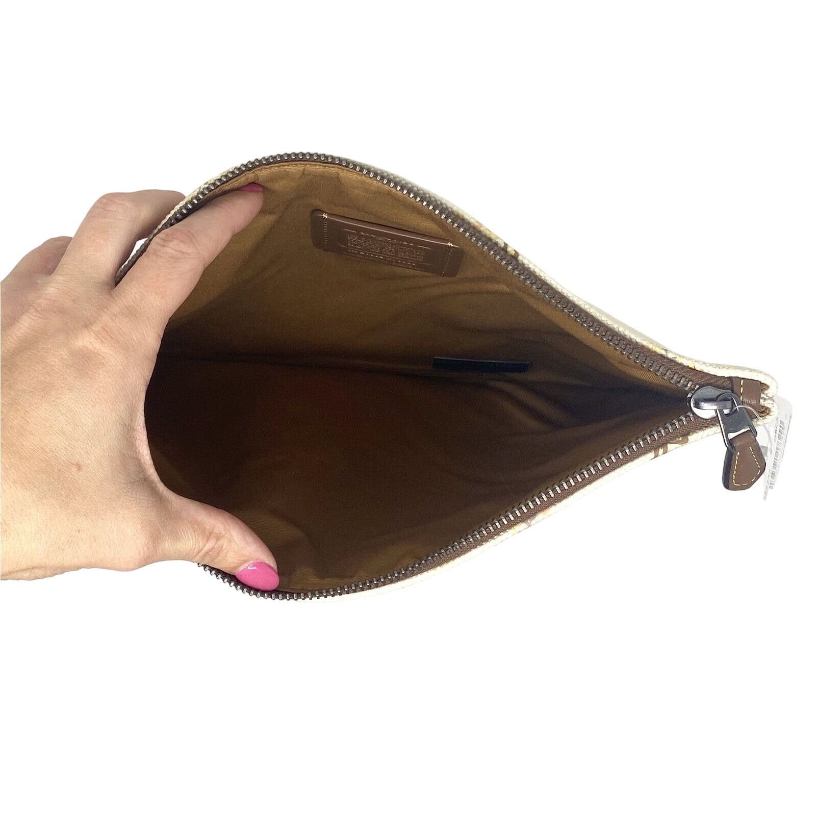 Coach Coach Large Wristlet 30 With Vandal Gummy Chalk White F76933 Size ONE SIZE - 3 Thumbnail