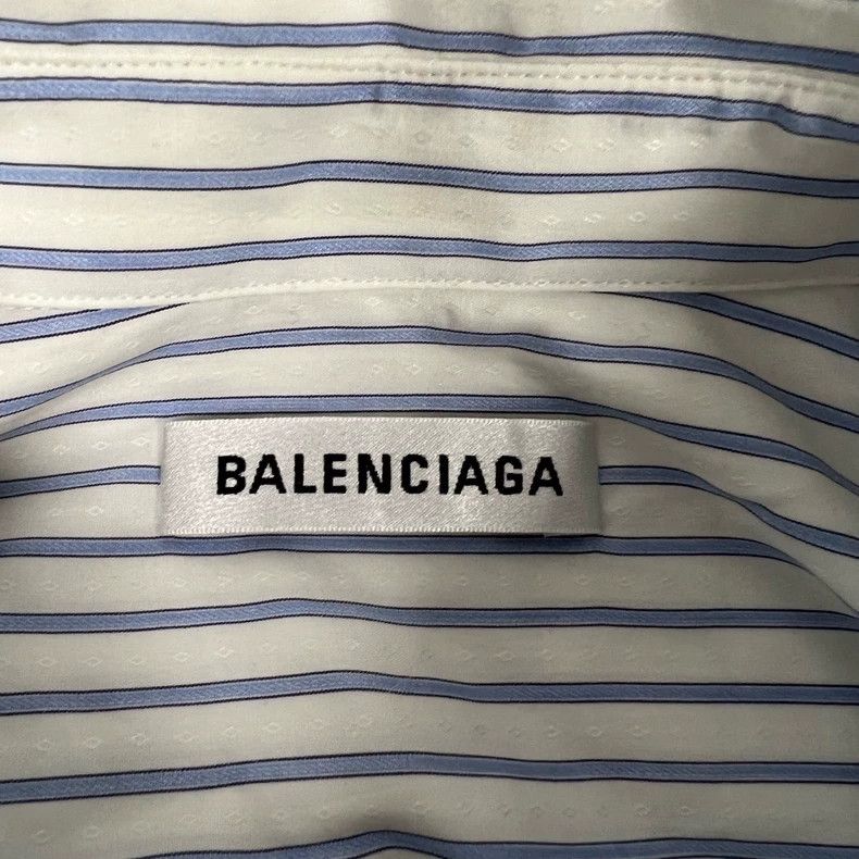 Balenciaga Balenciaga Striped Cape Shirt 2502-Nextarrow Size US M / EU 48-50 / 2 - 5 Thumbnail